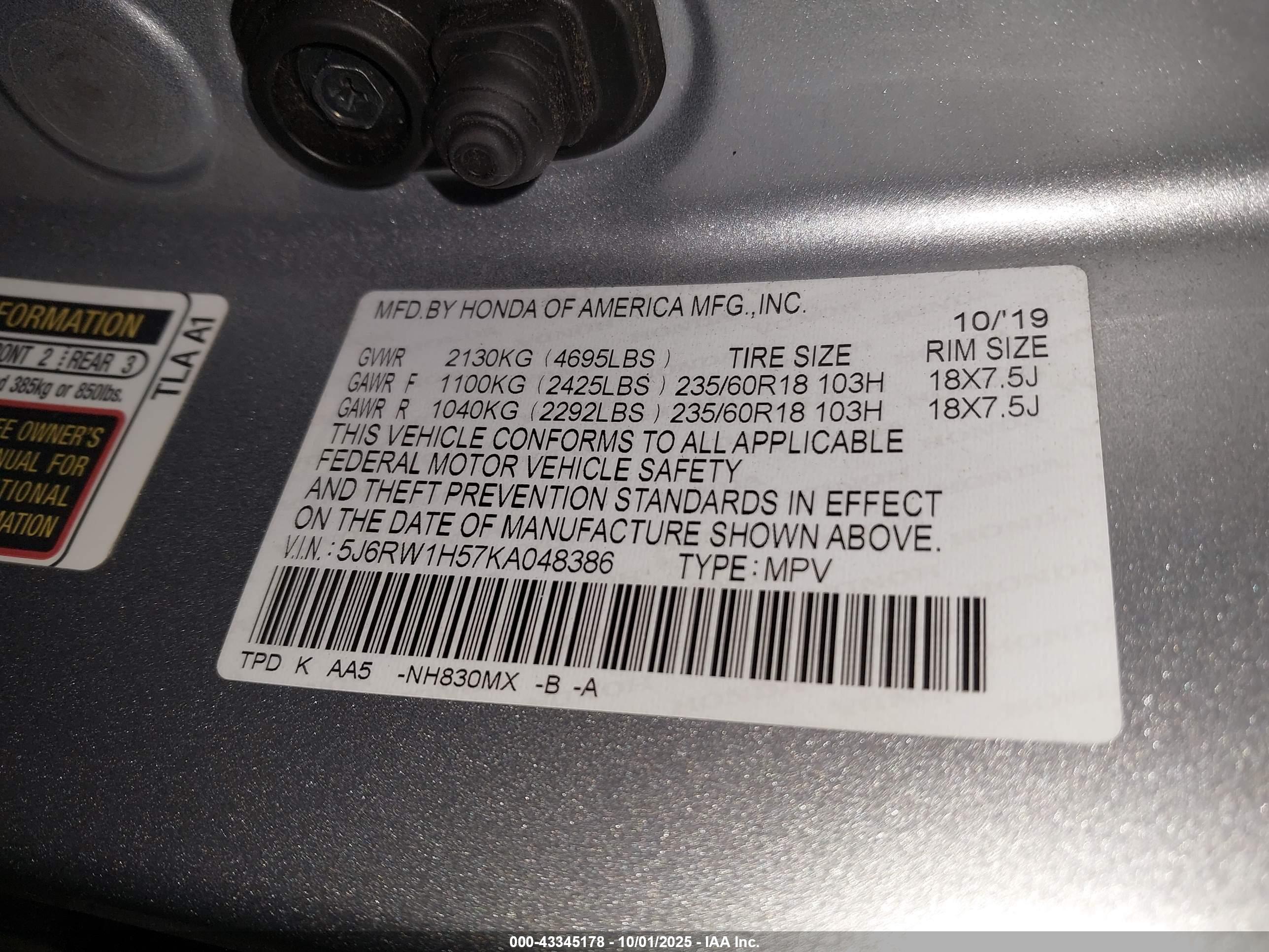 HONDA CR-V image 9
