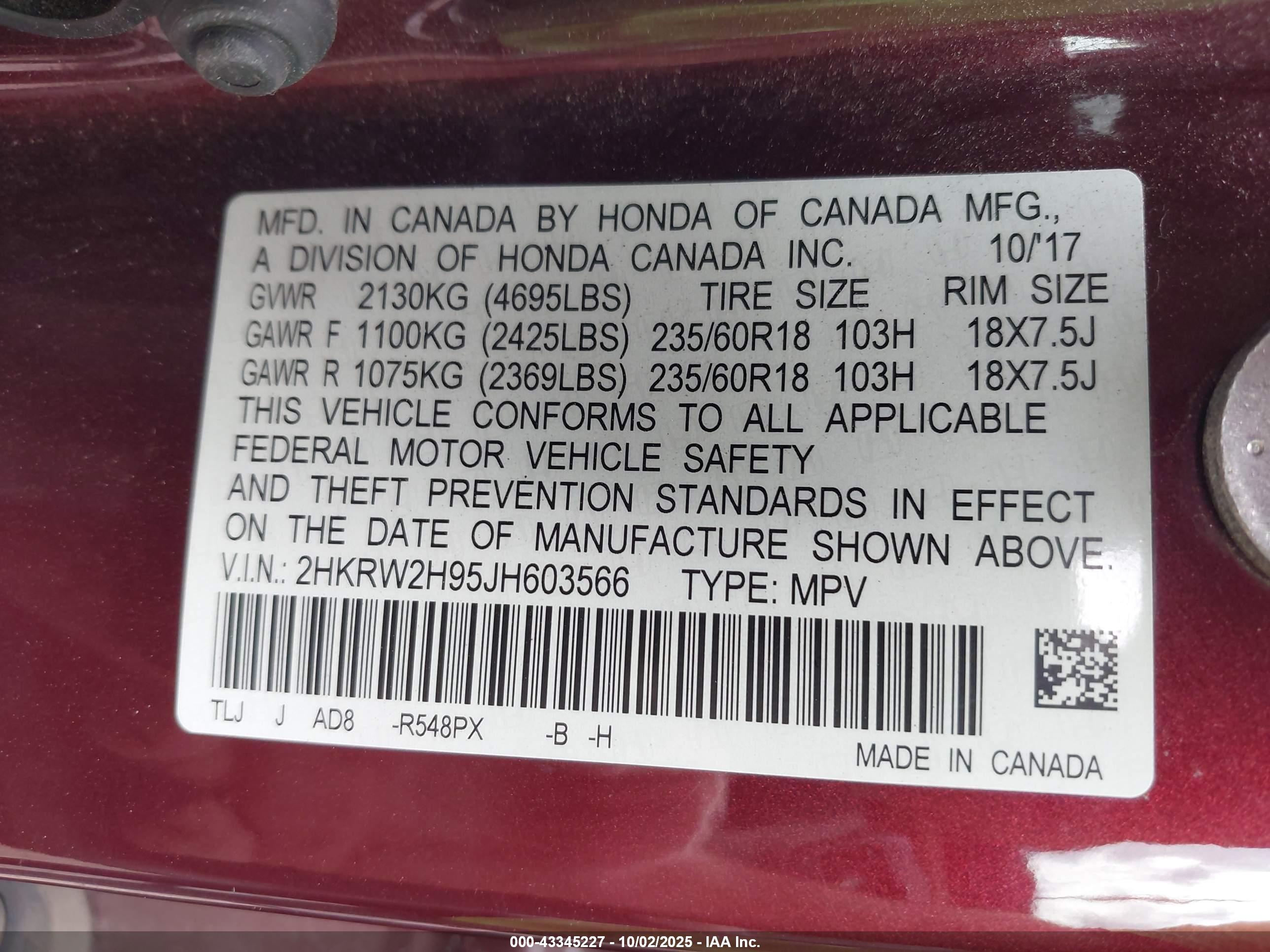 HONDA CR-V image 9