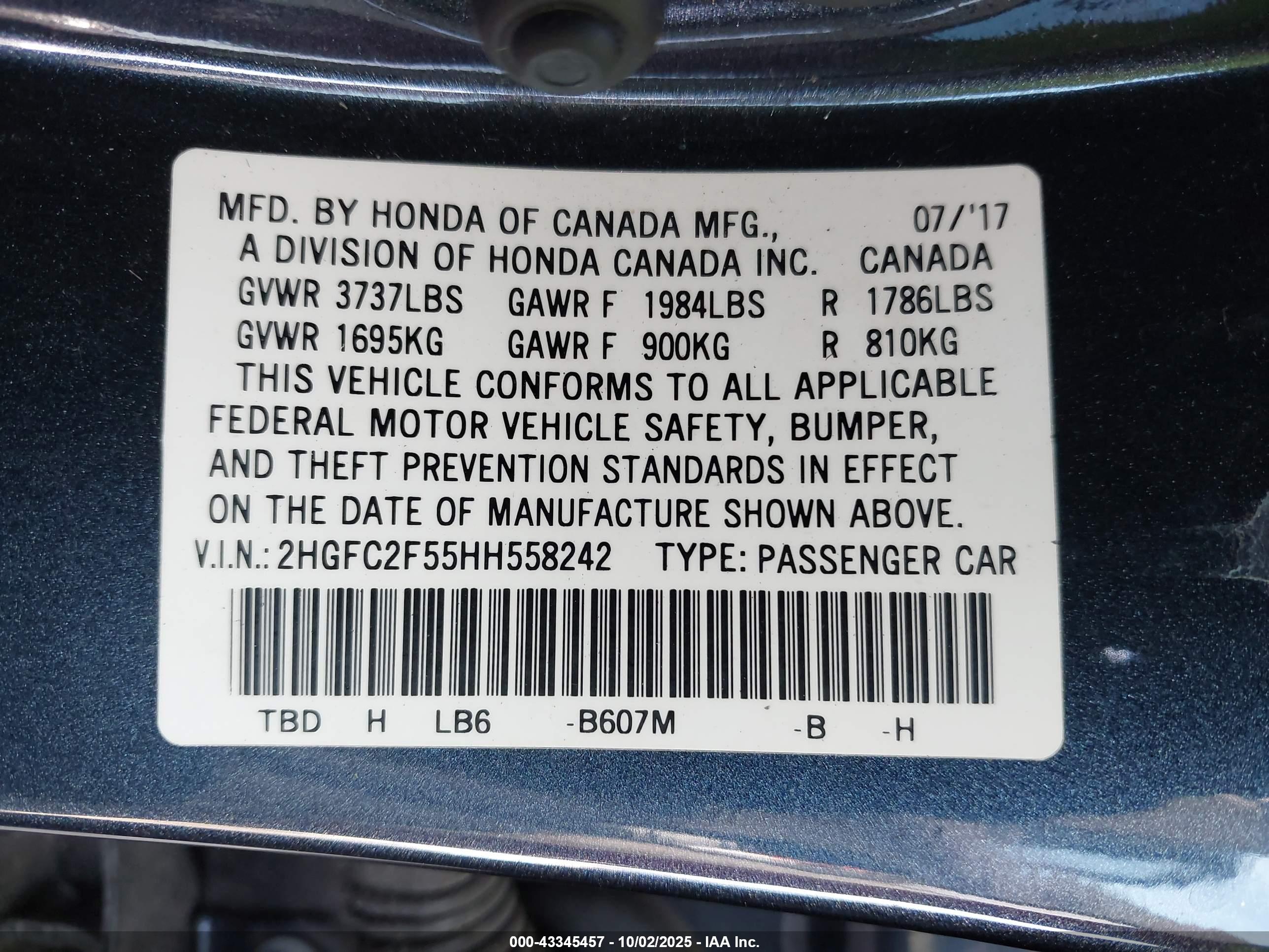 HONDA CIVIC image 9