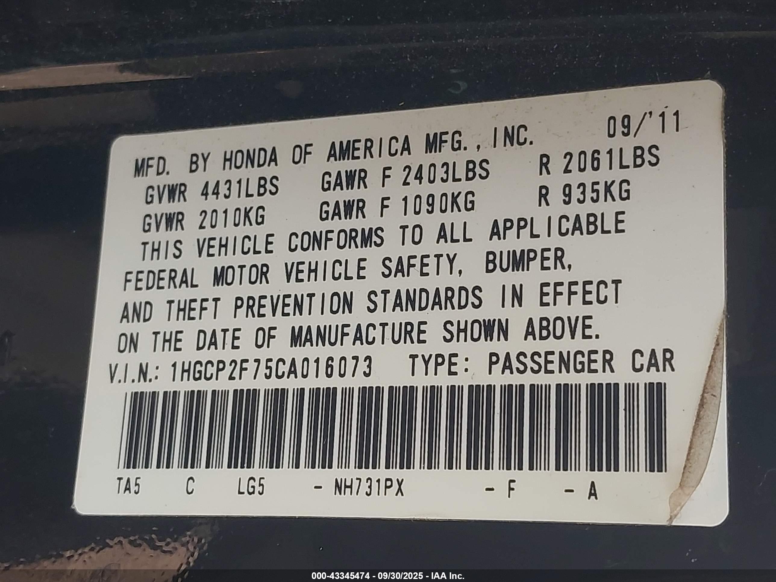 HONDA ACCORD image 9
