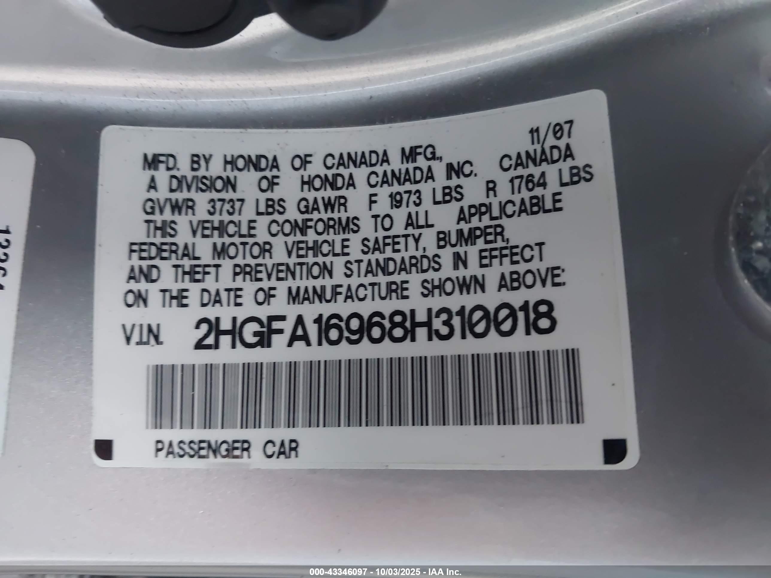 HONDA CIVIC image 9