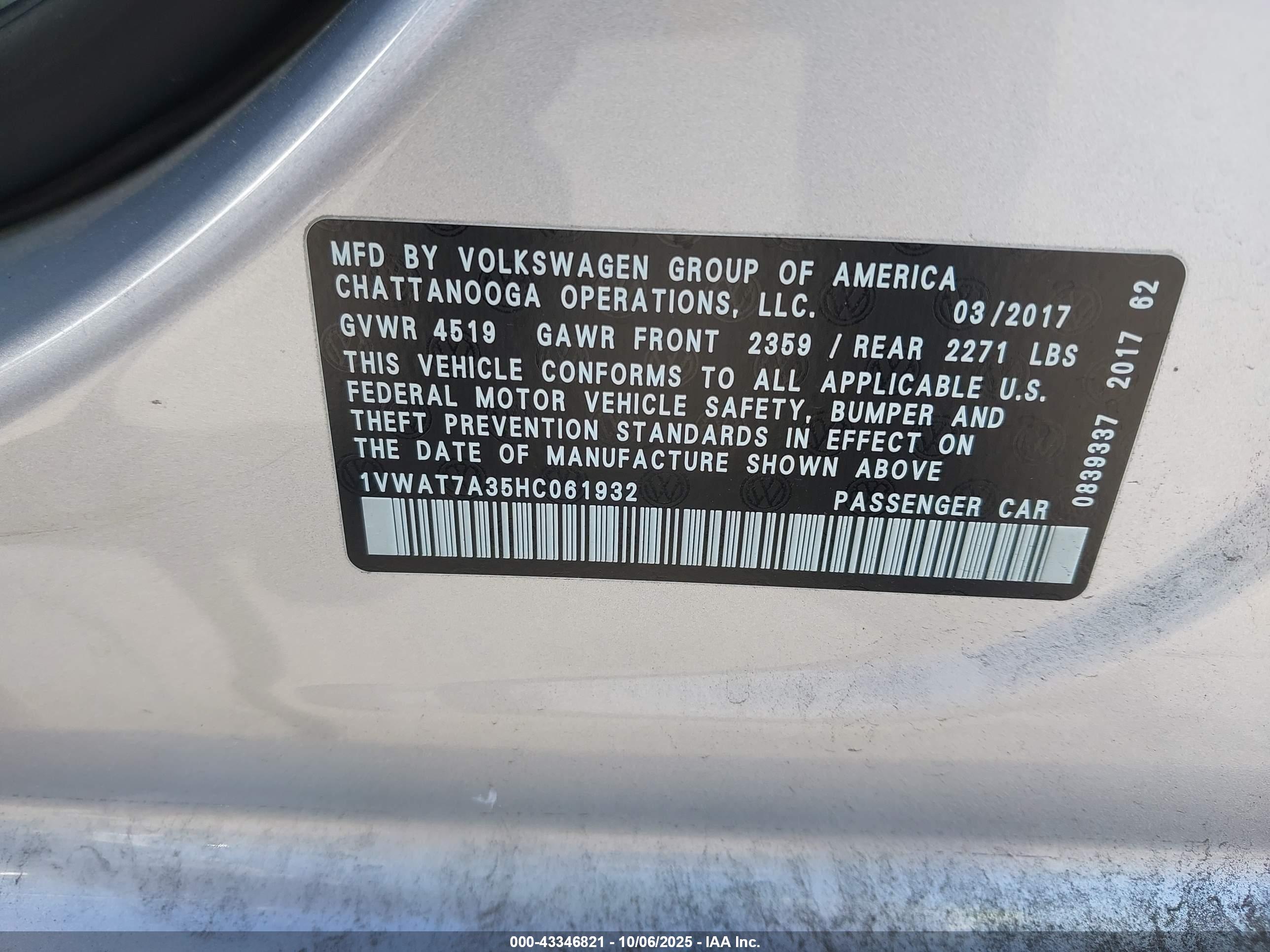 VOLKSWAGEN PASSAT image 9