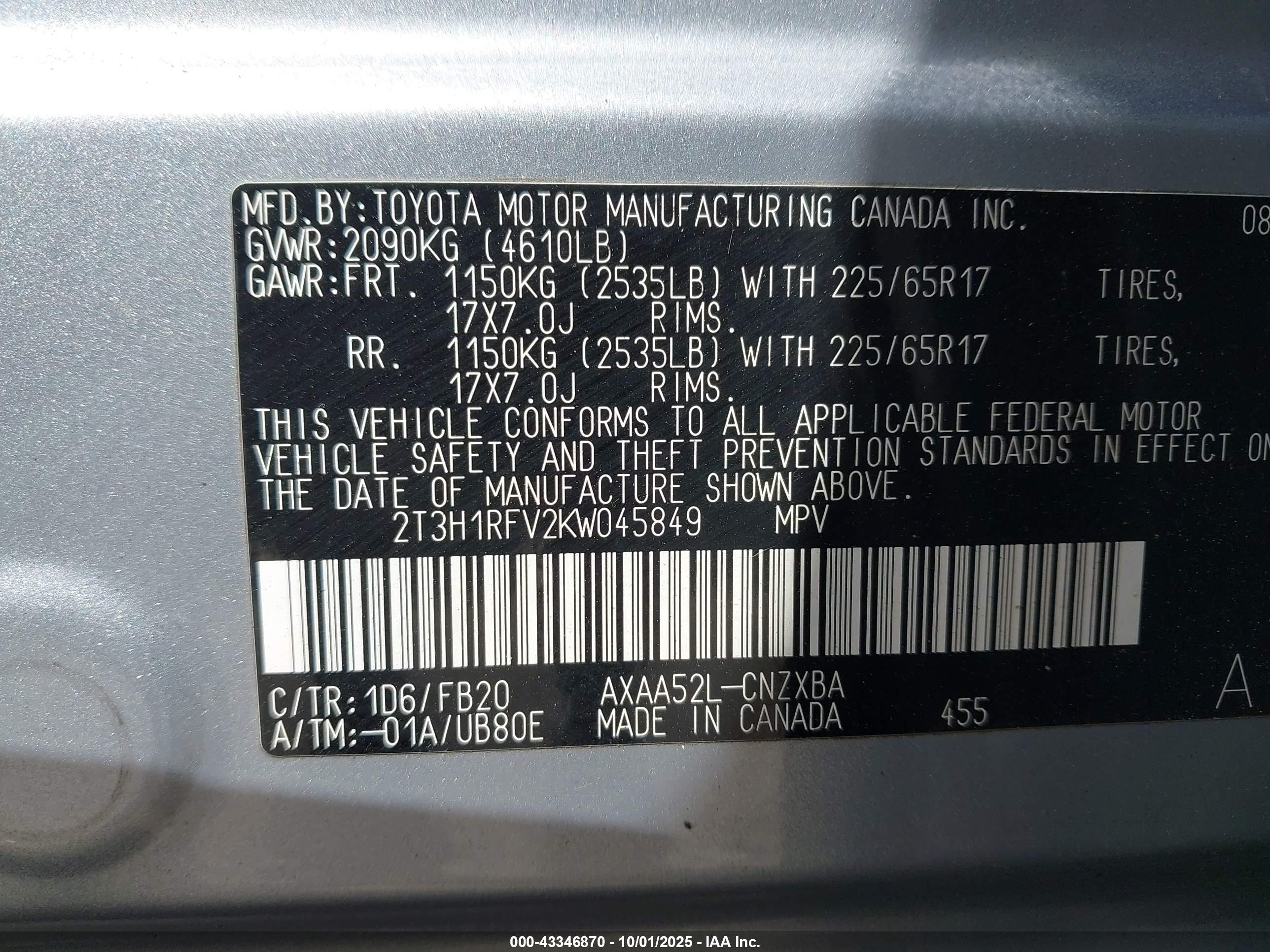 TOYOTA RAV4 image 9