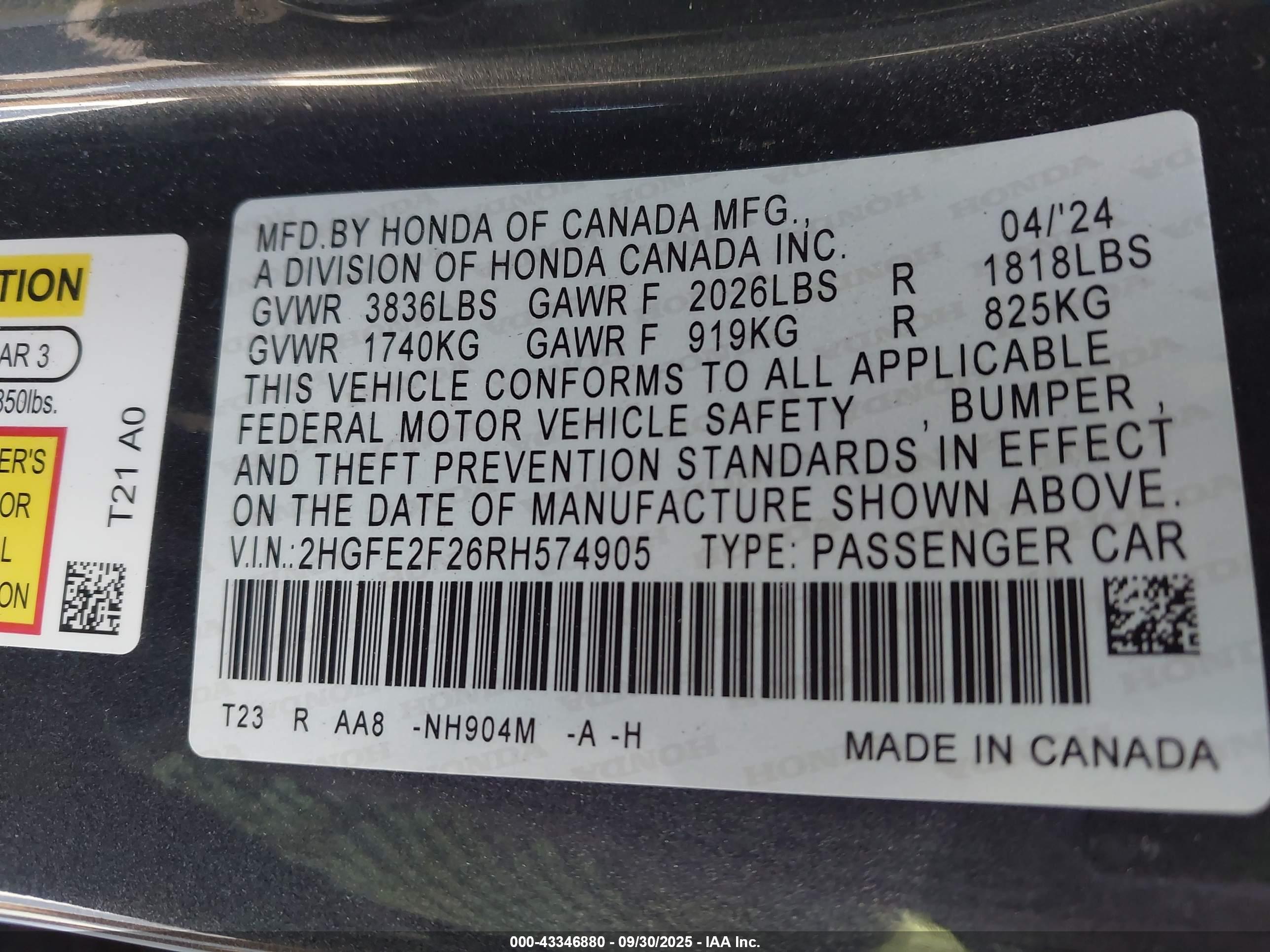 HONDA CIVIC image 9