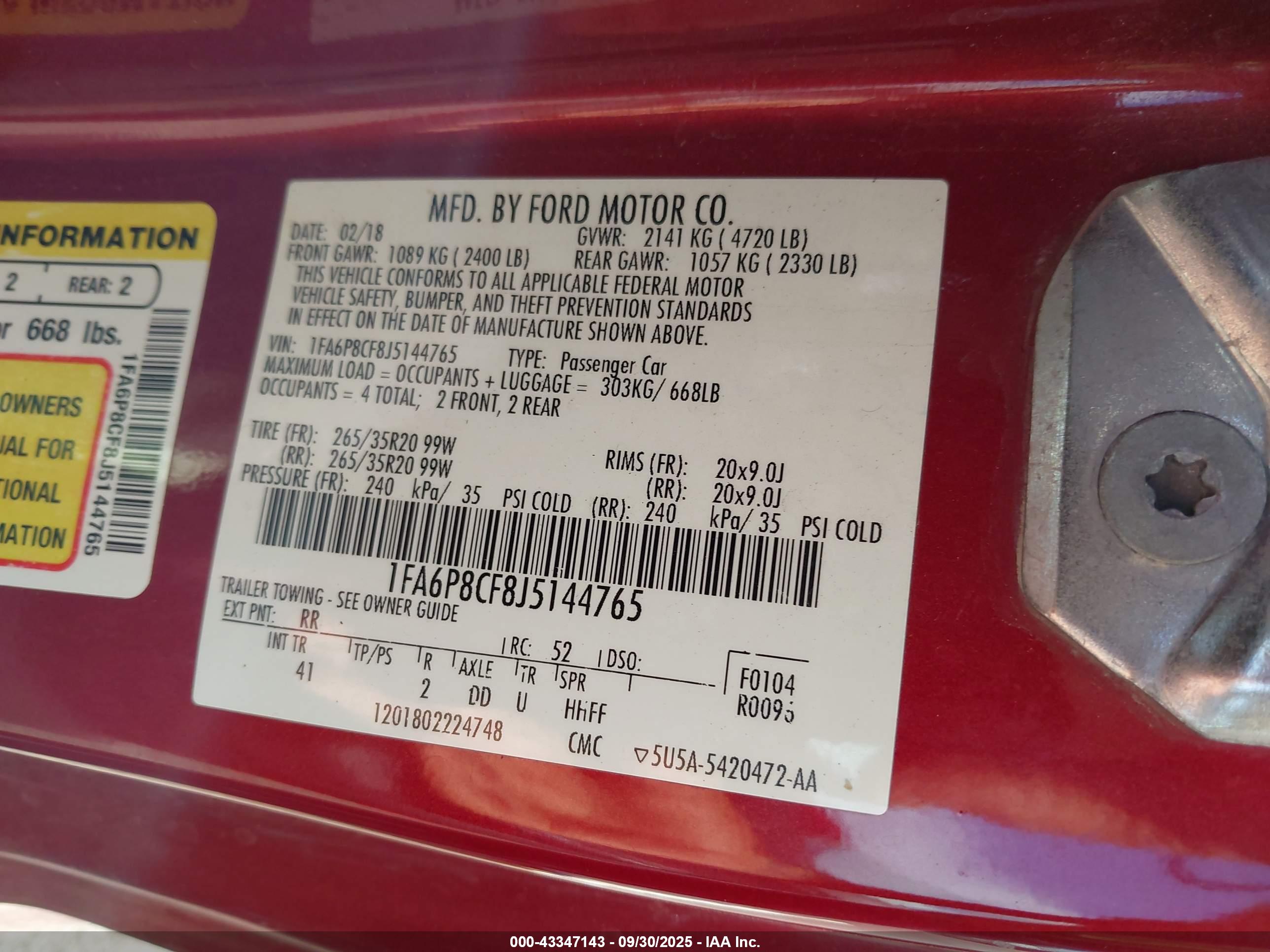 FORD MUSTANG image 9