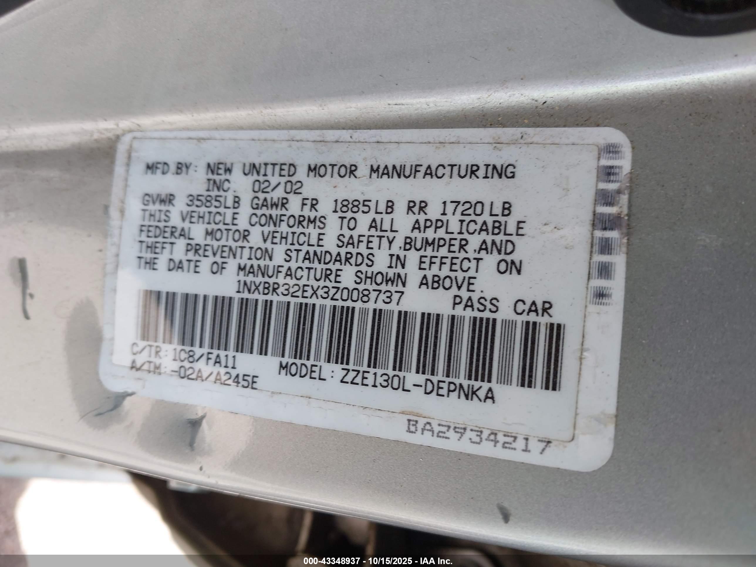 TOYOTA COROLLA image 9