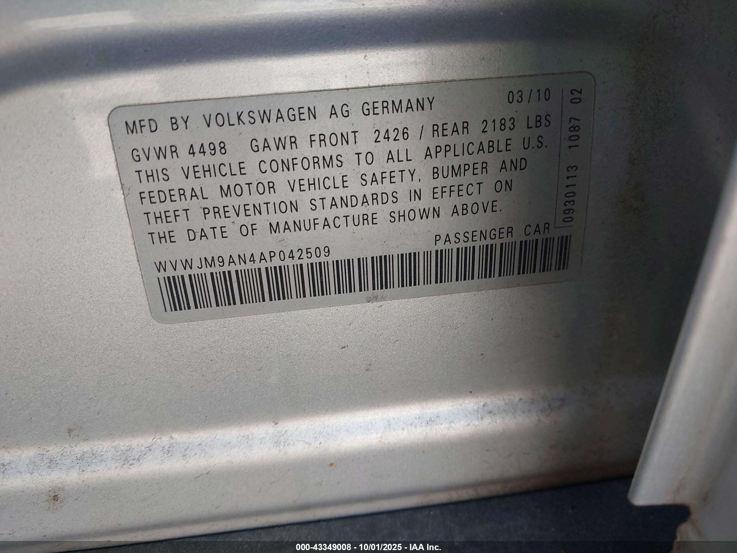 VOLKSWAGEN PASSAT image 9