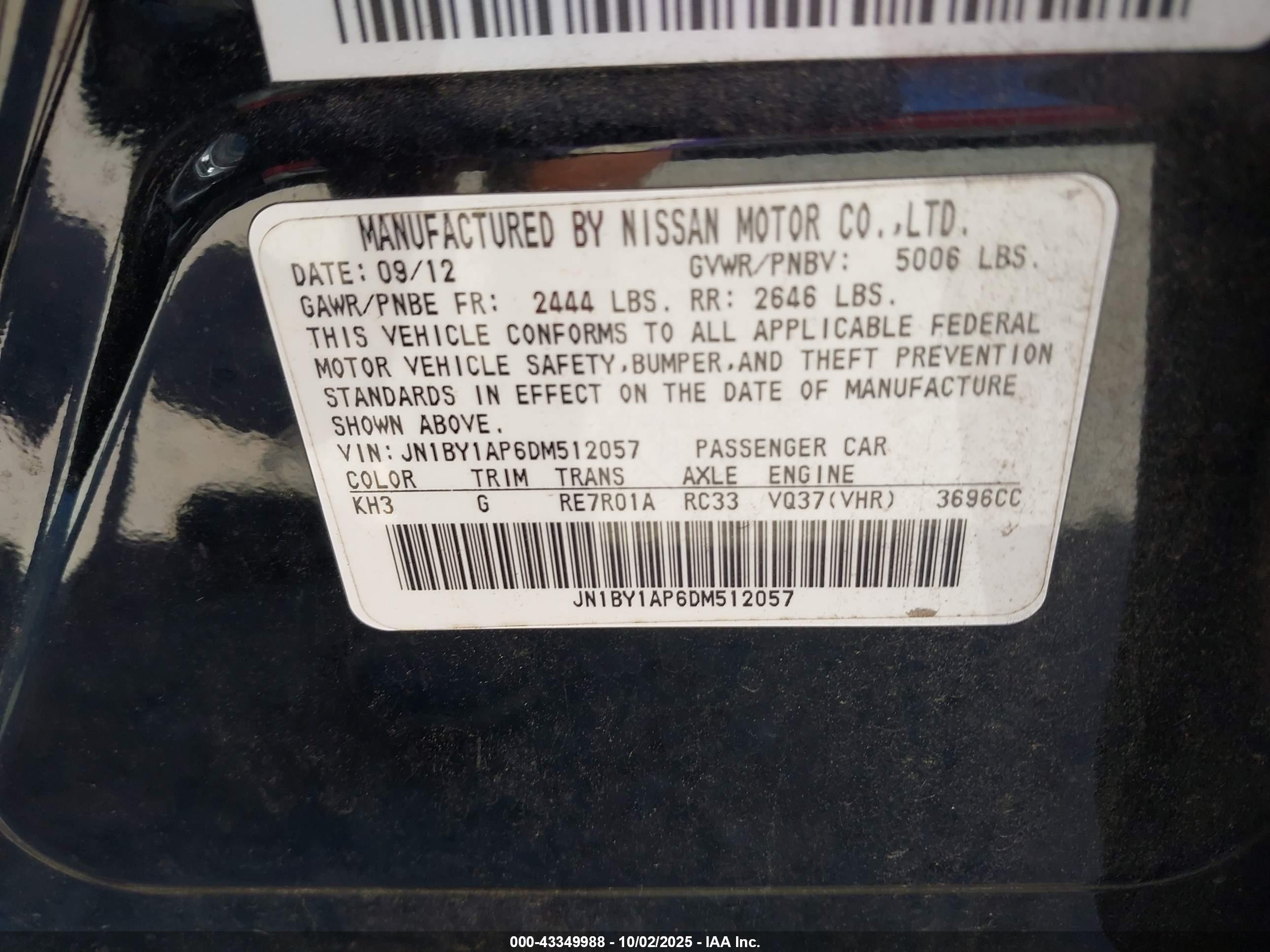 INFINITI M37 image 9