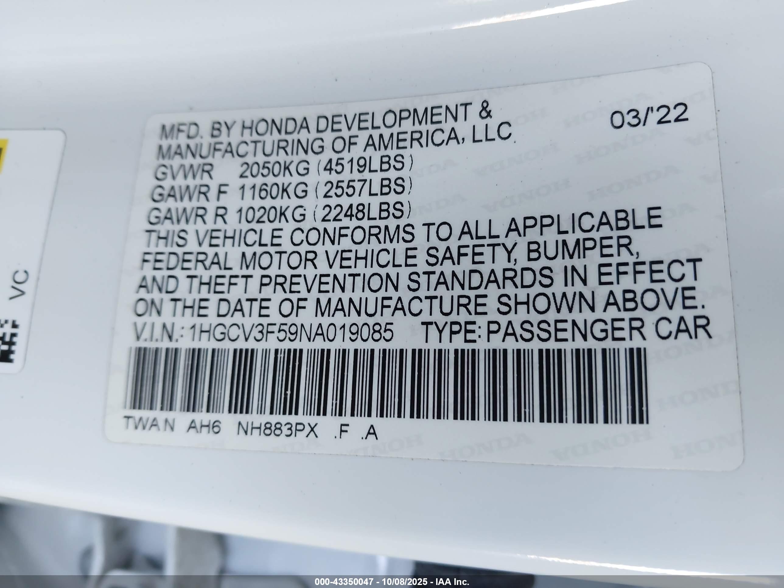 HONDA ACCORD image 9