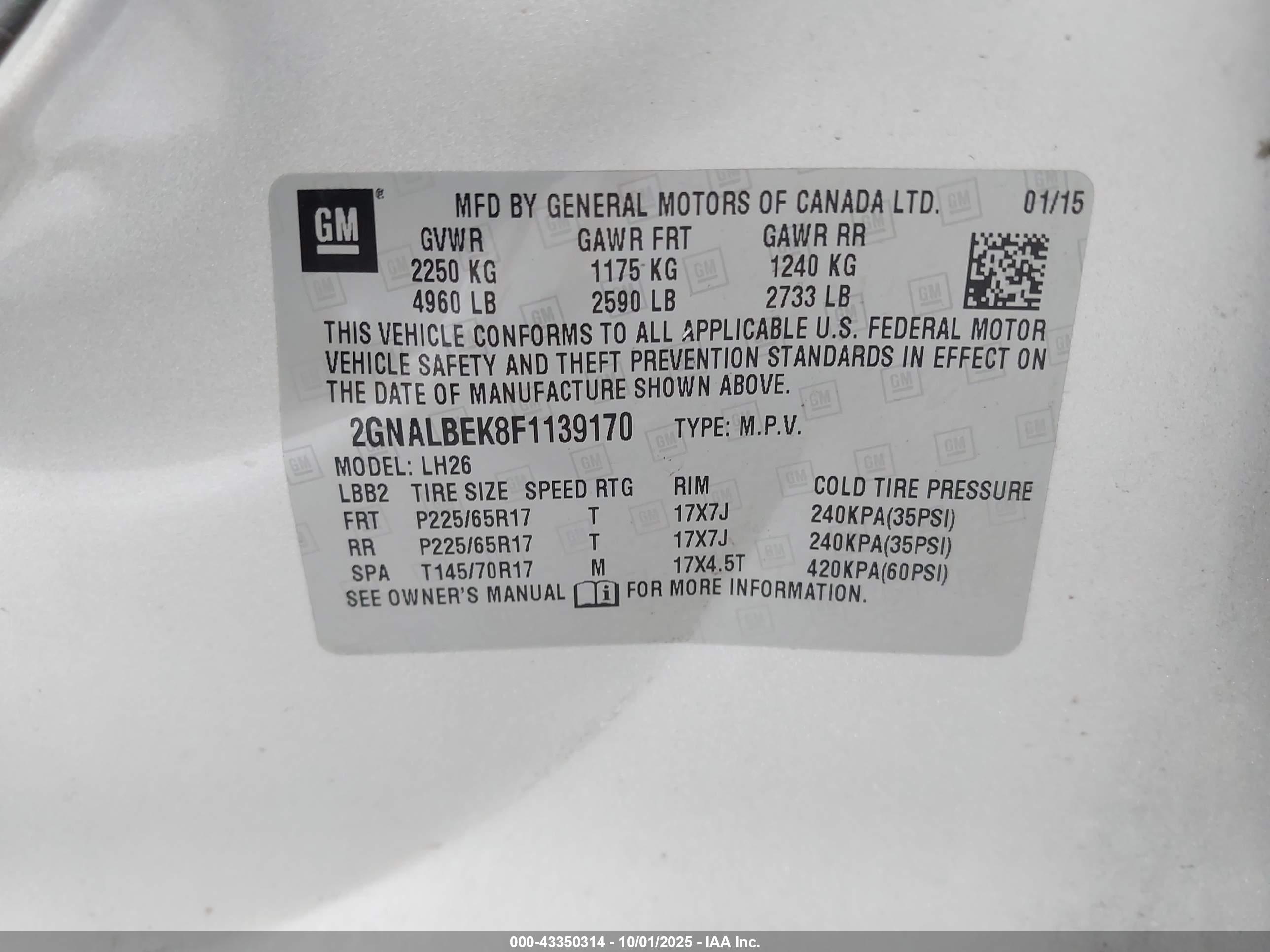 CHEVROLET EQUINOX image 9