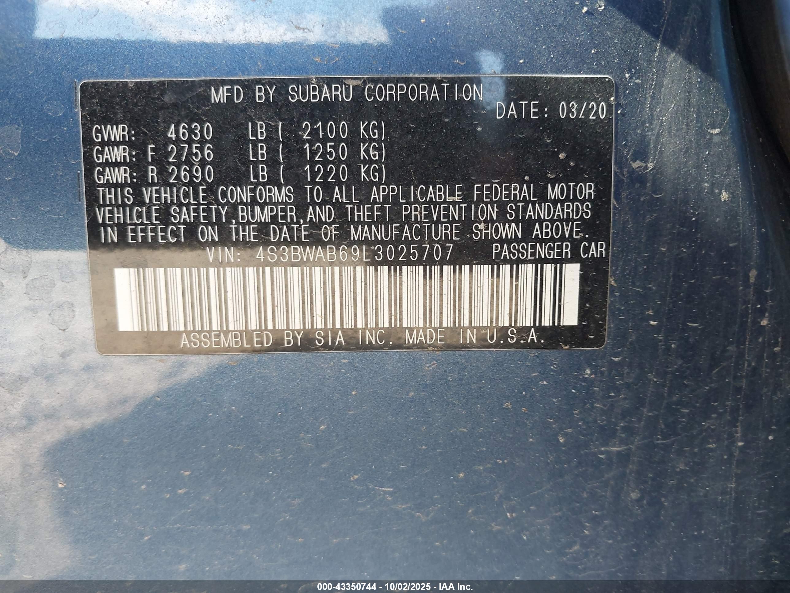 SUBARU LEGACY image 9