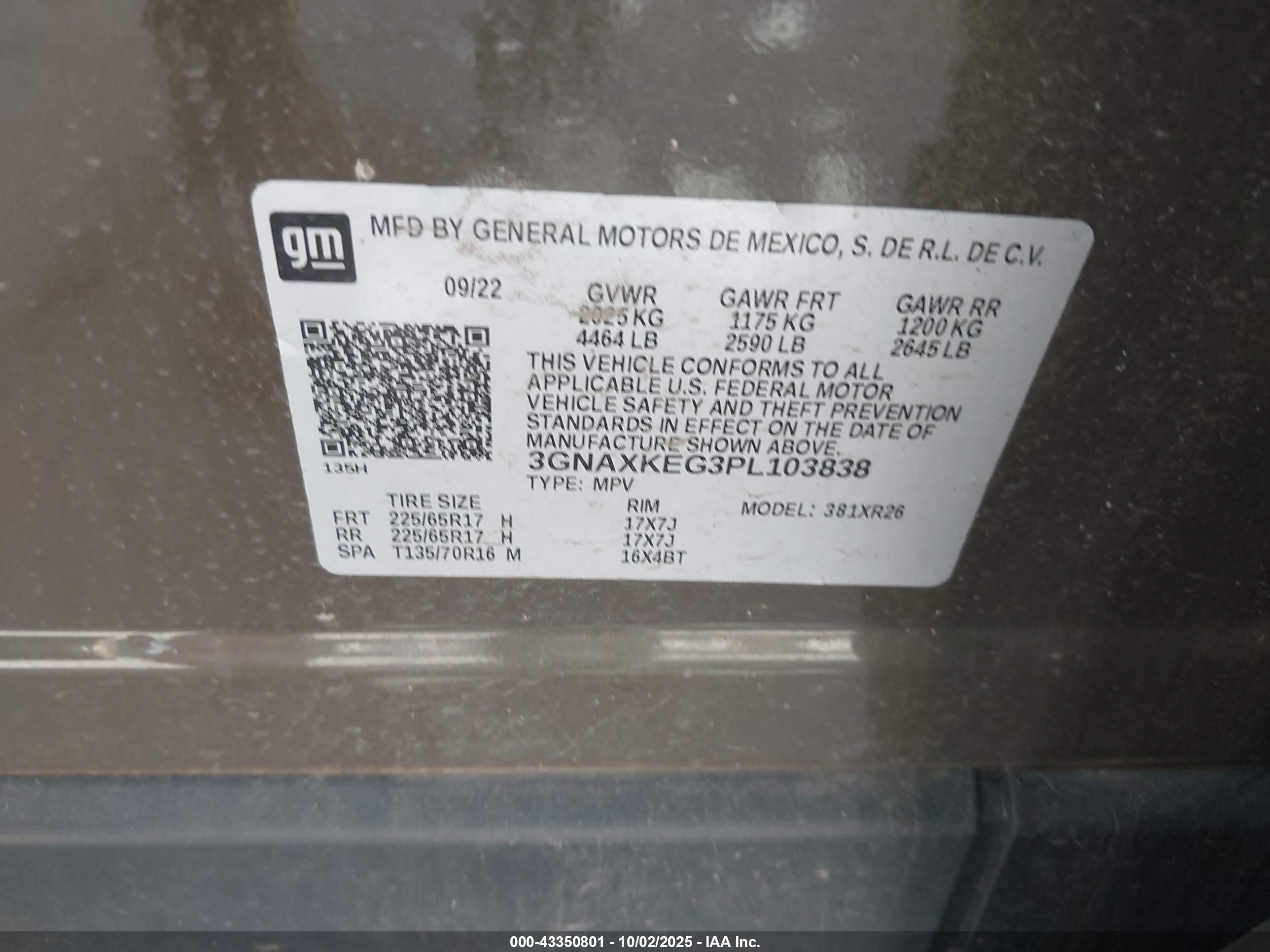 CHEVROLET EQUINOX image 9