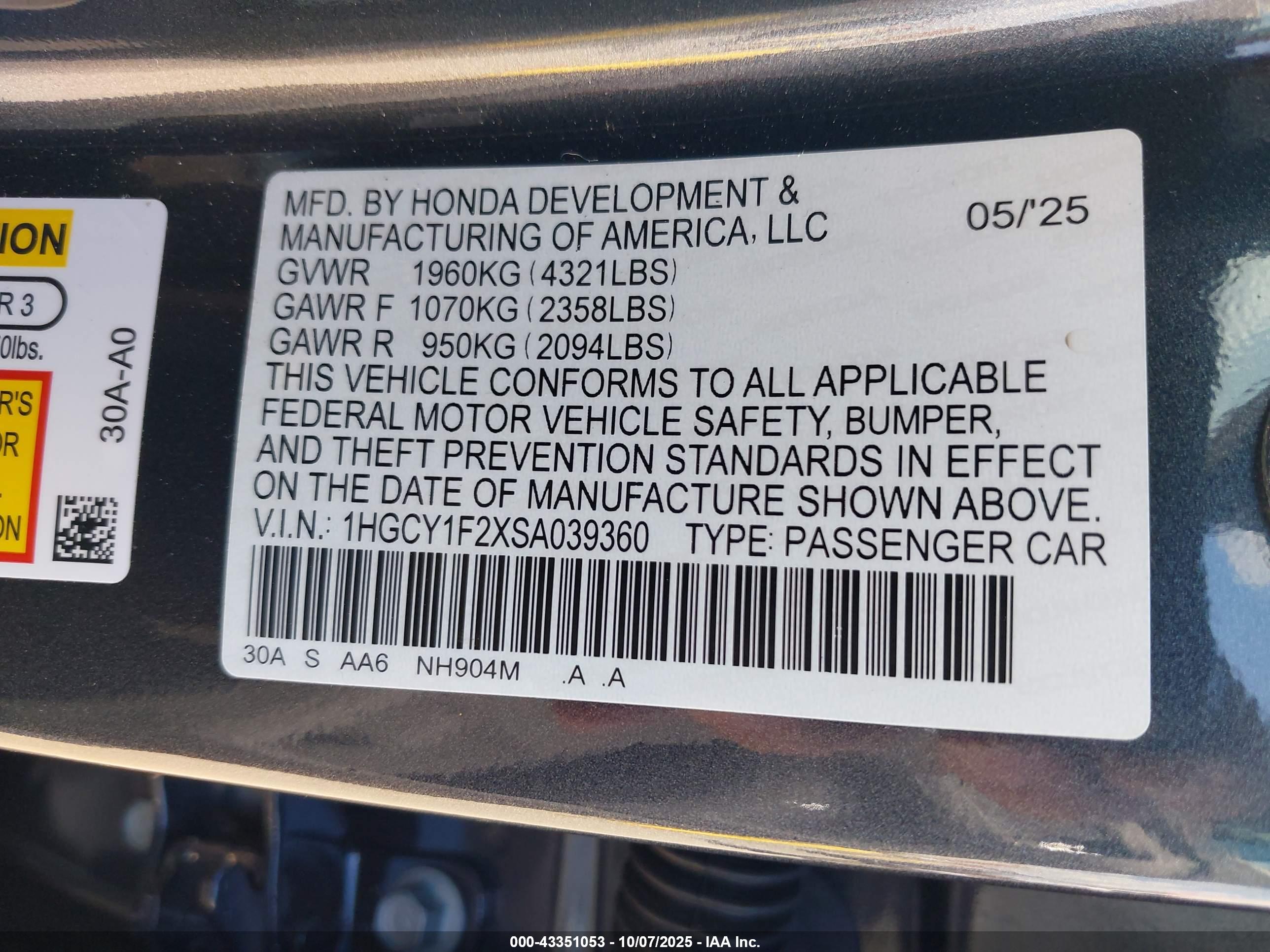HONDA ACCORD image 9