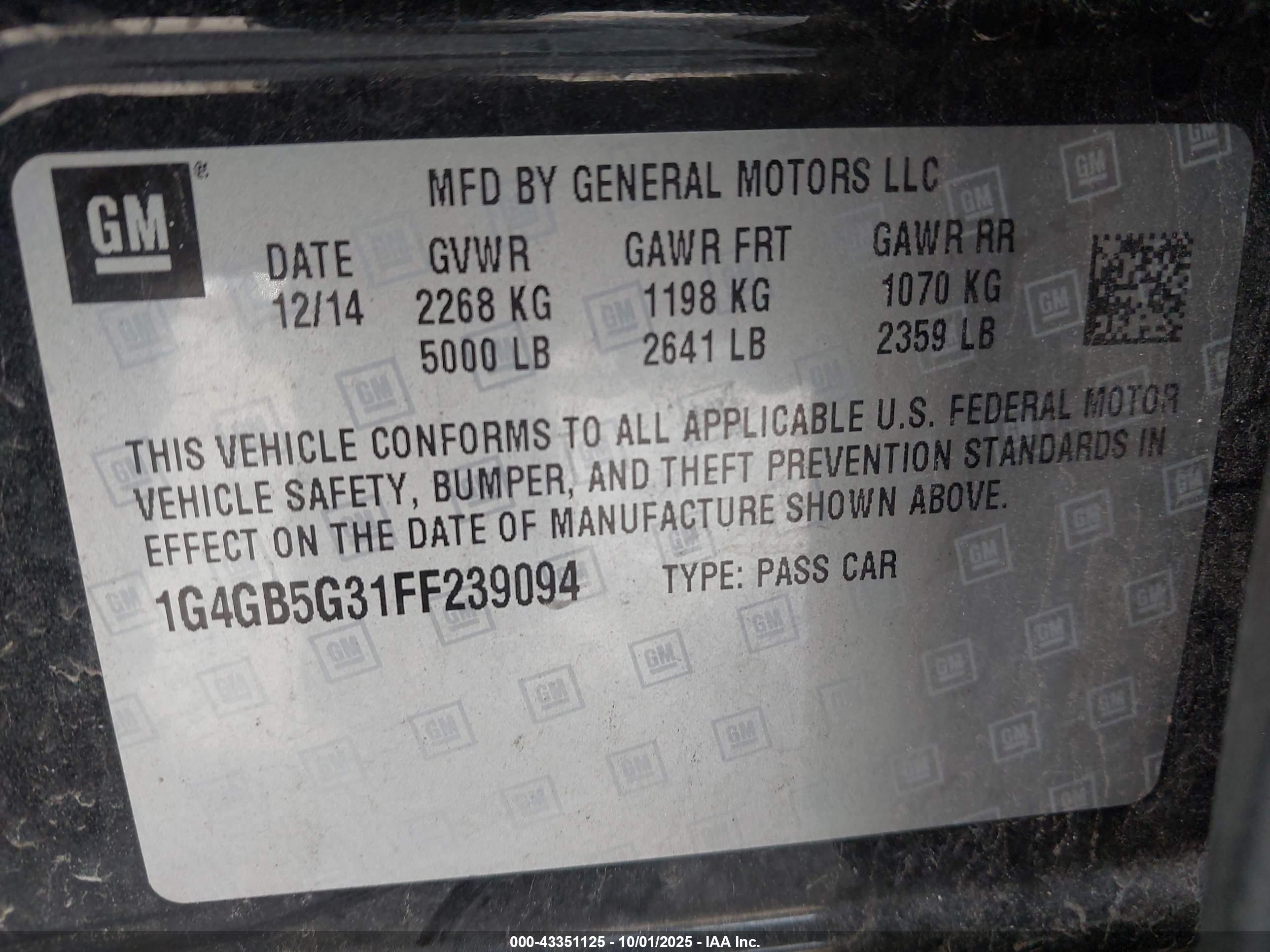 BUICK LACROSSE image 9