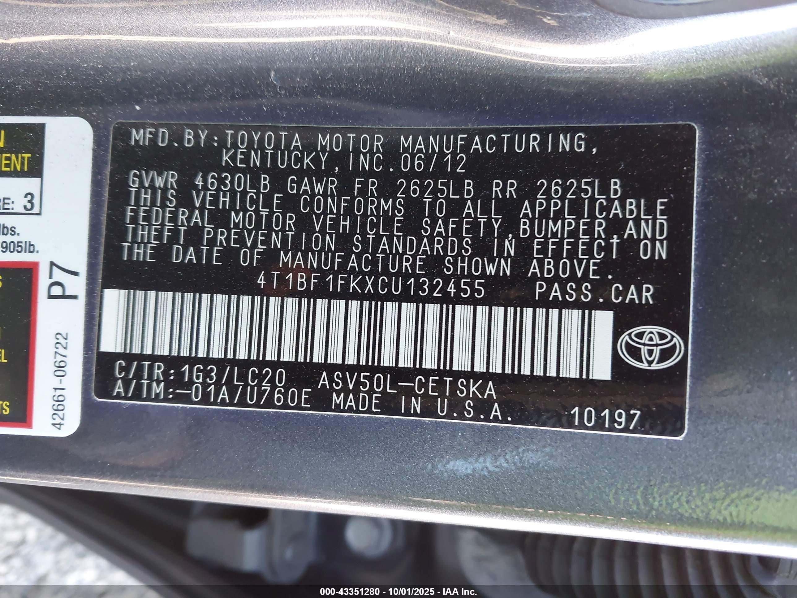 TOYOTA CAMRY image 9