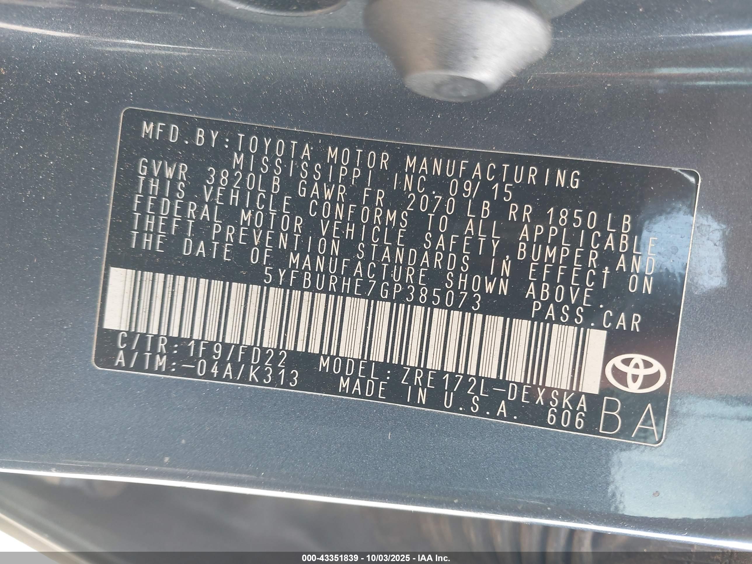 TOYOTA COROLLA image 9