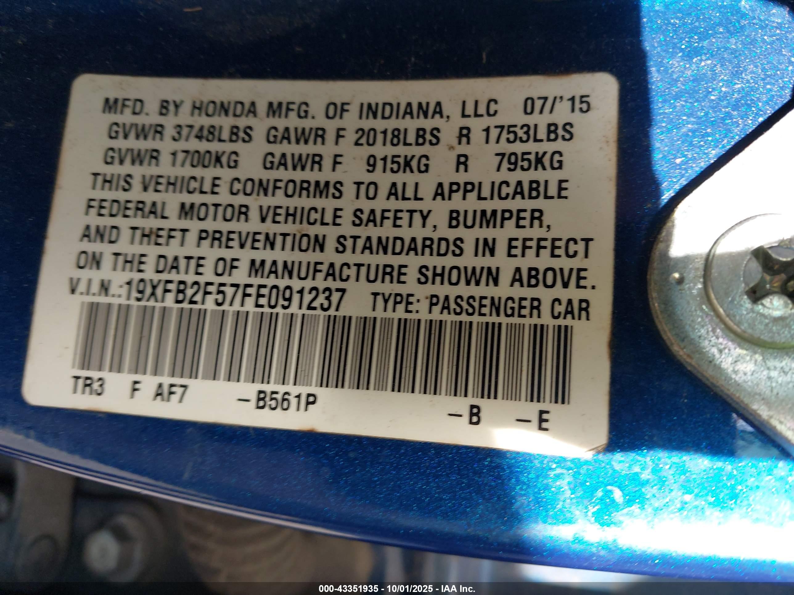HONDA CIVIC image 9