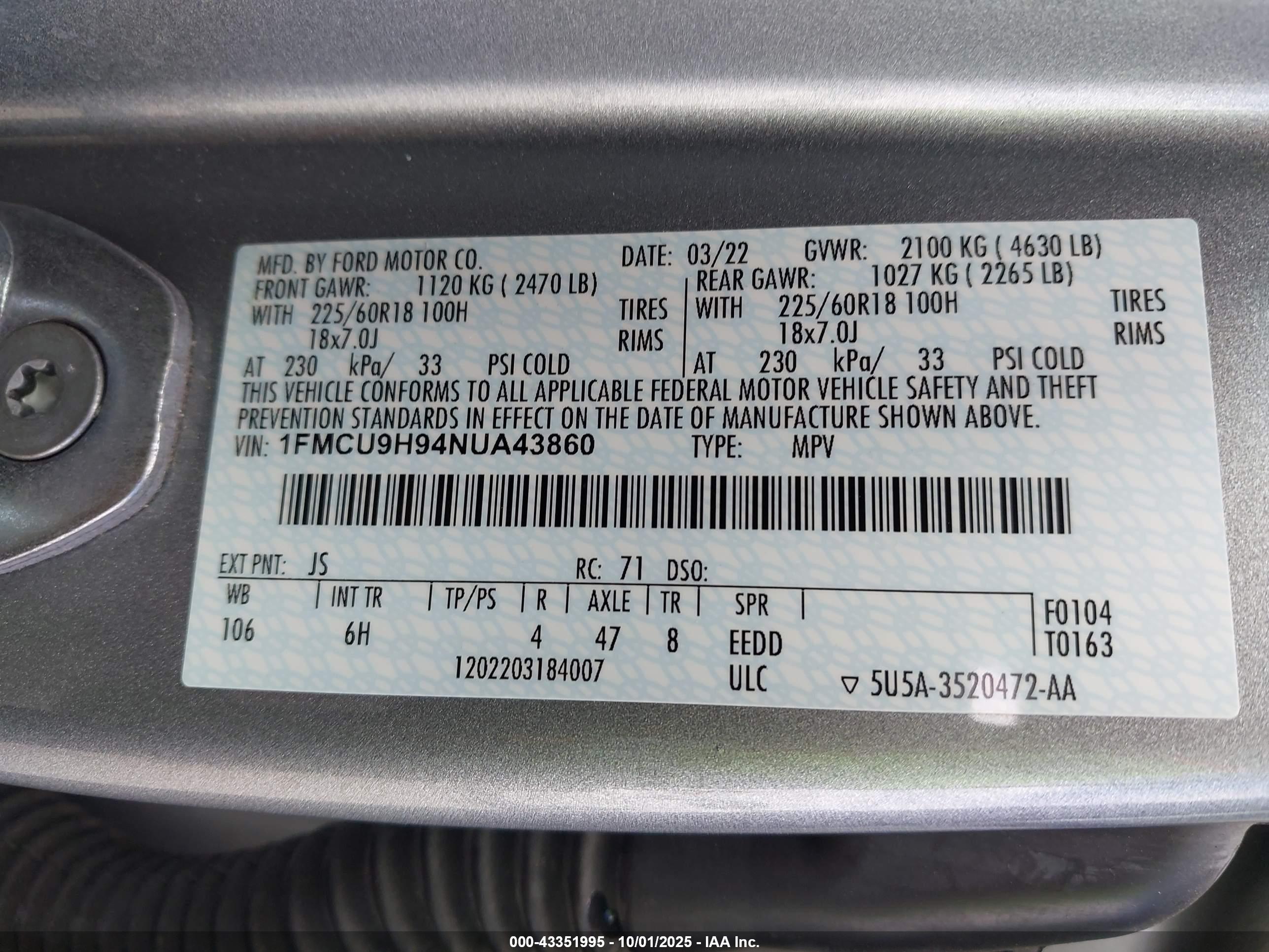 FORD ESCAPE image 9
