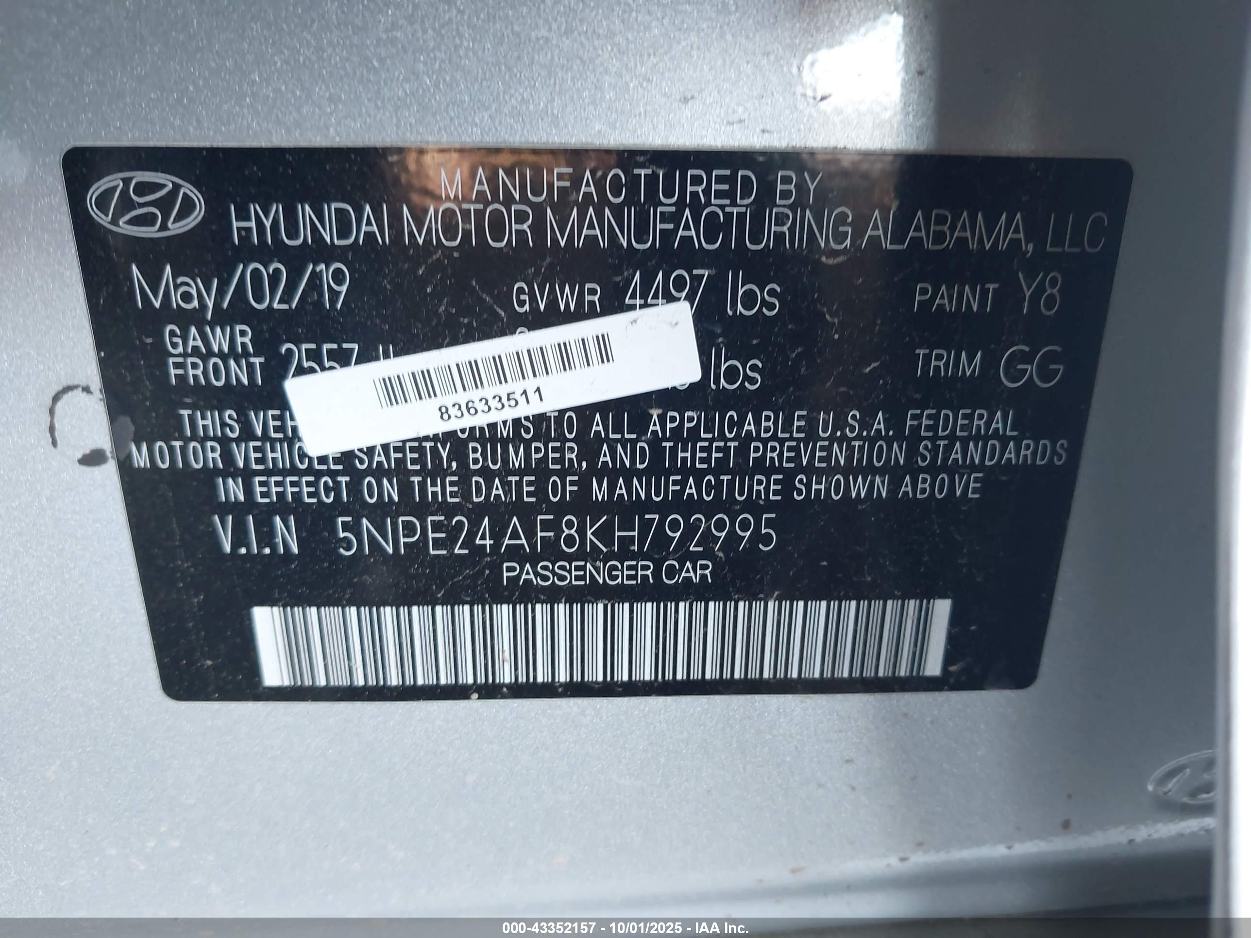 HYUNDAI SONATA image 9