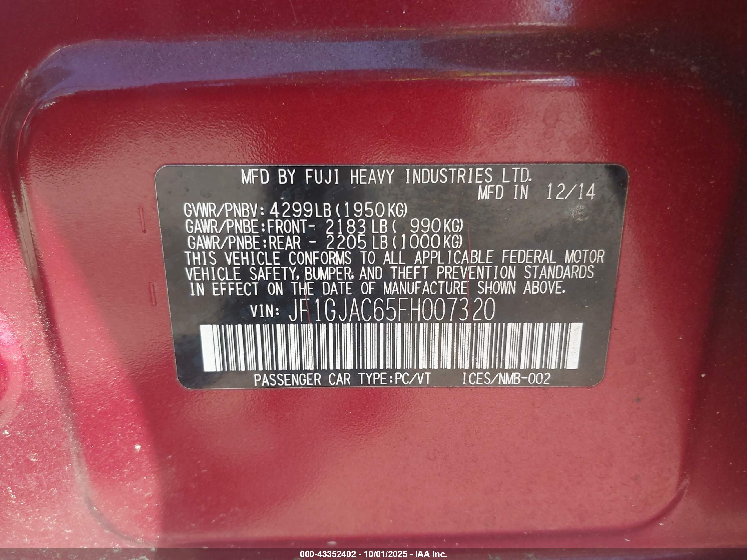 SUBARU IMPREZA image 9