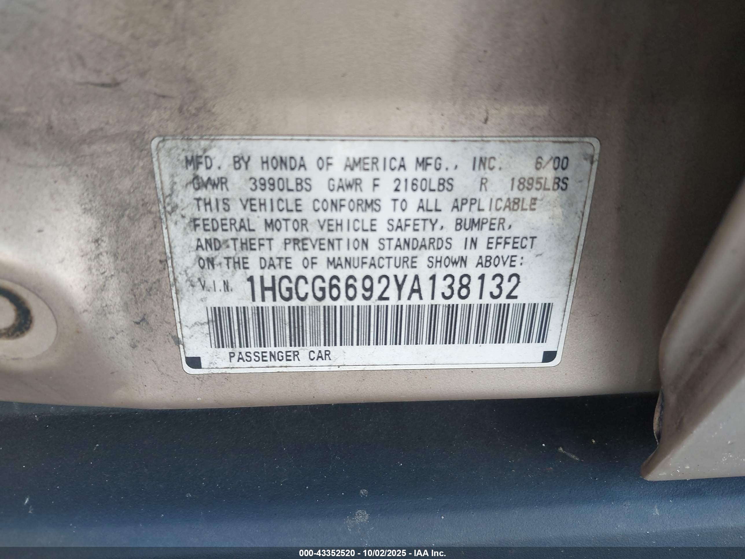 HONDA ACCORD image 9
