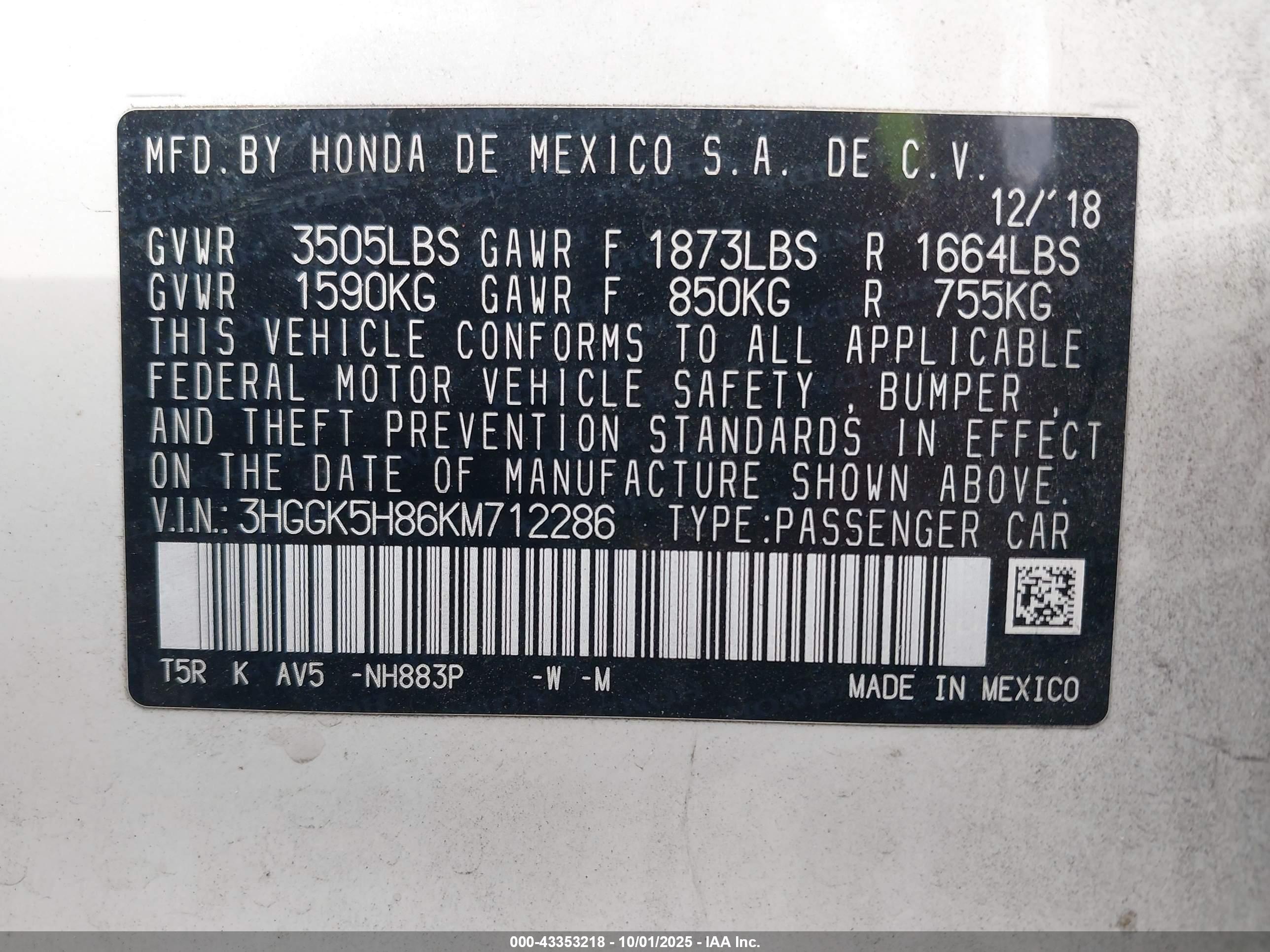 HONDA FIT image 9