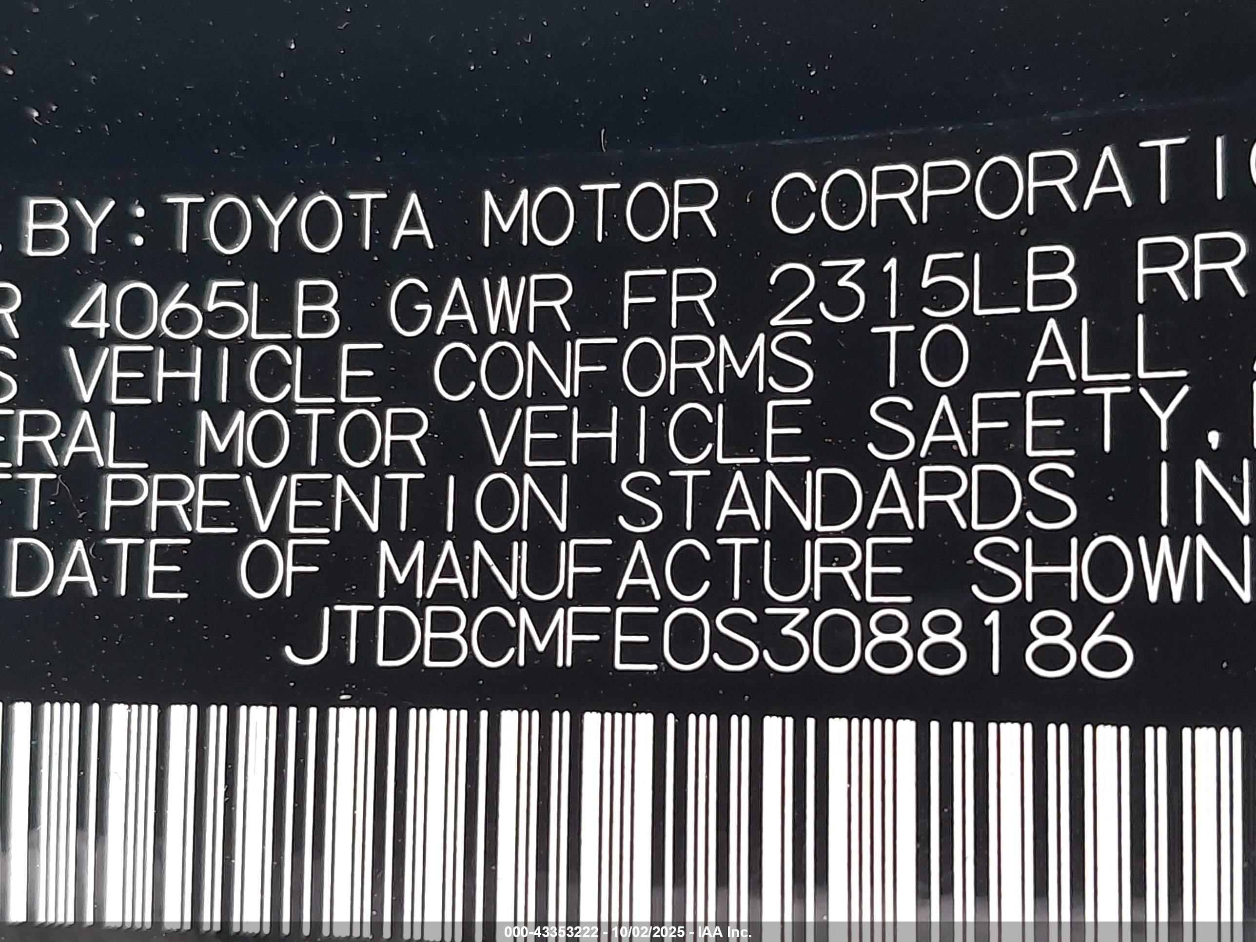 TOYOTA COROLLA image 9
