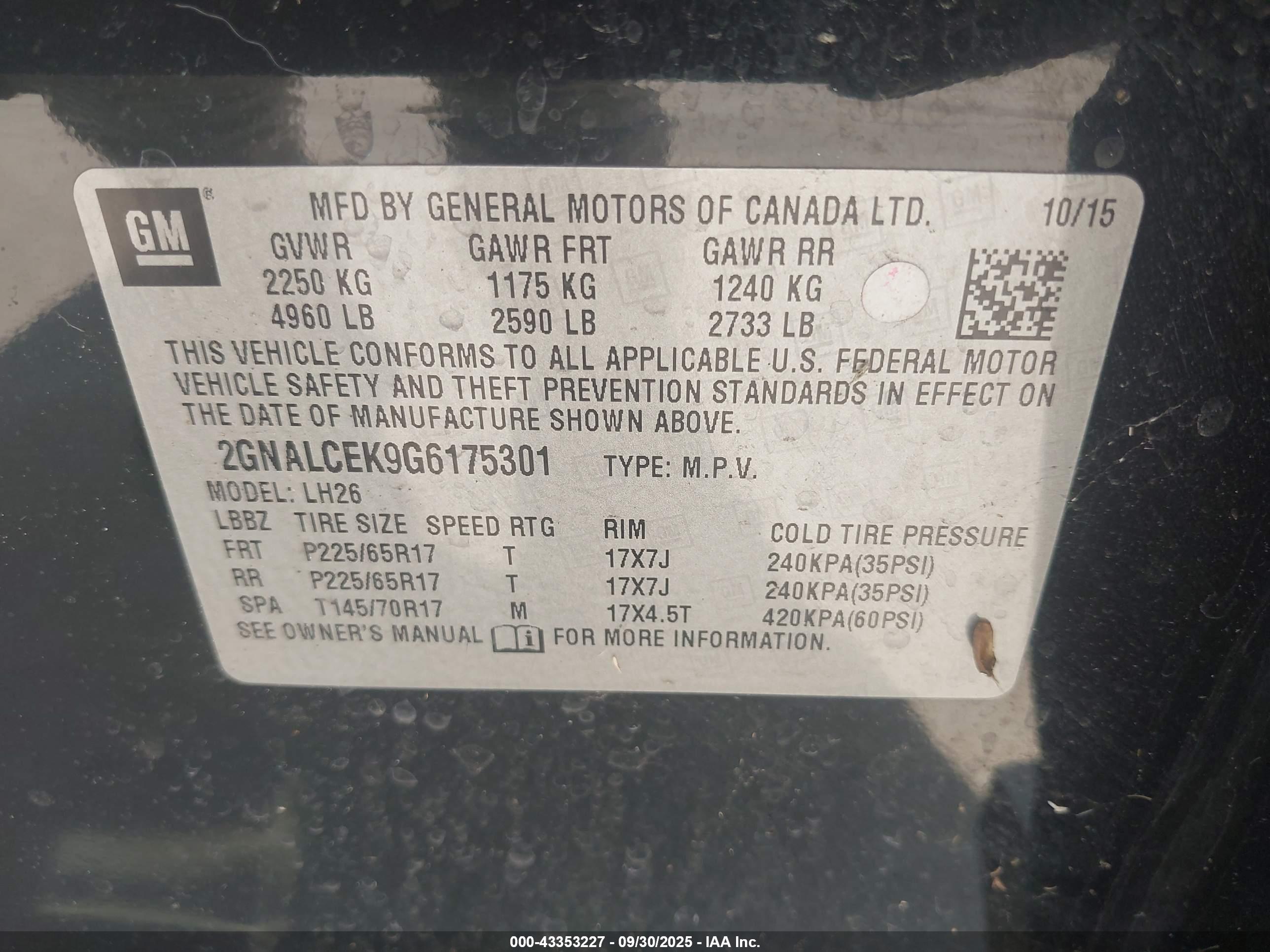 CHEVROLET EQUINOX image 9