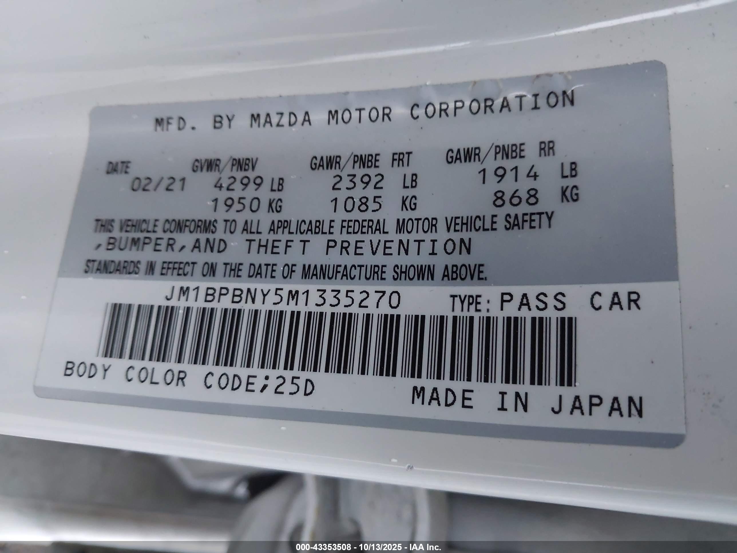 MAZDA MAZDA3 image 9