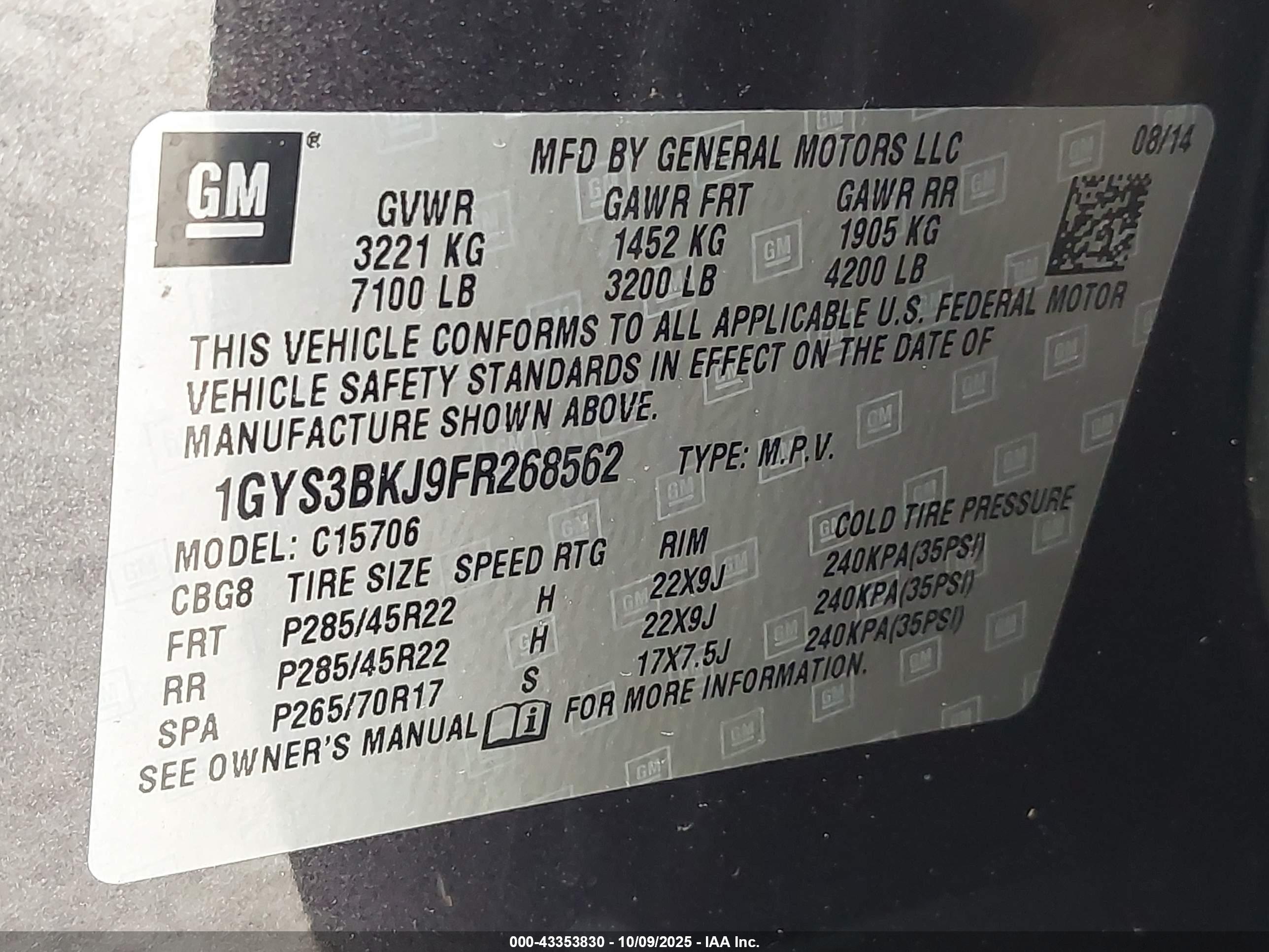 CADILLAC ESCALADE image 9