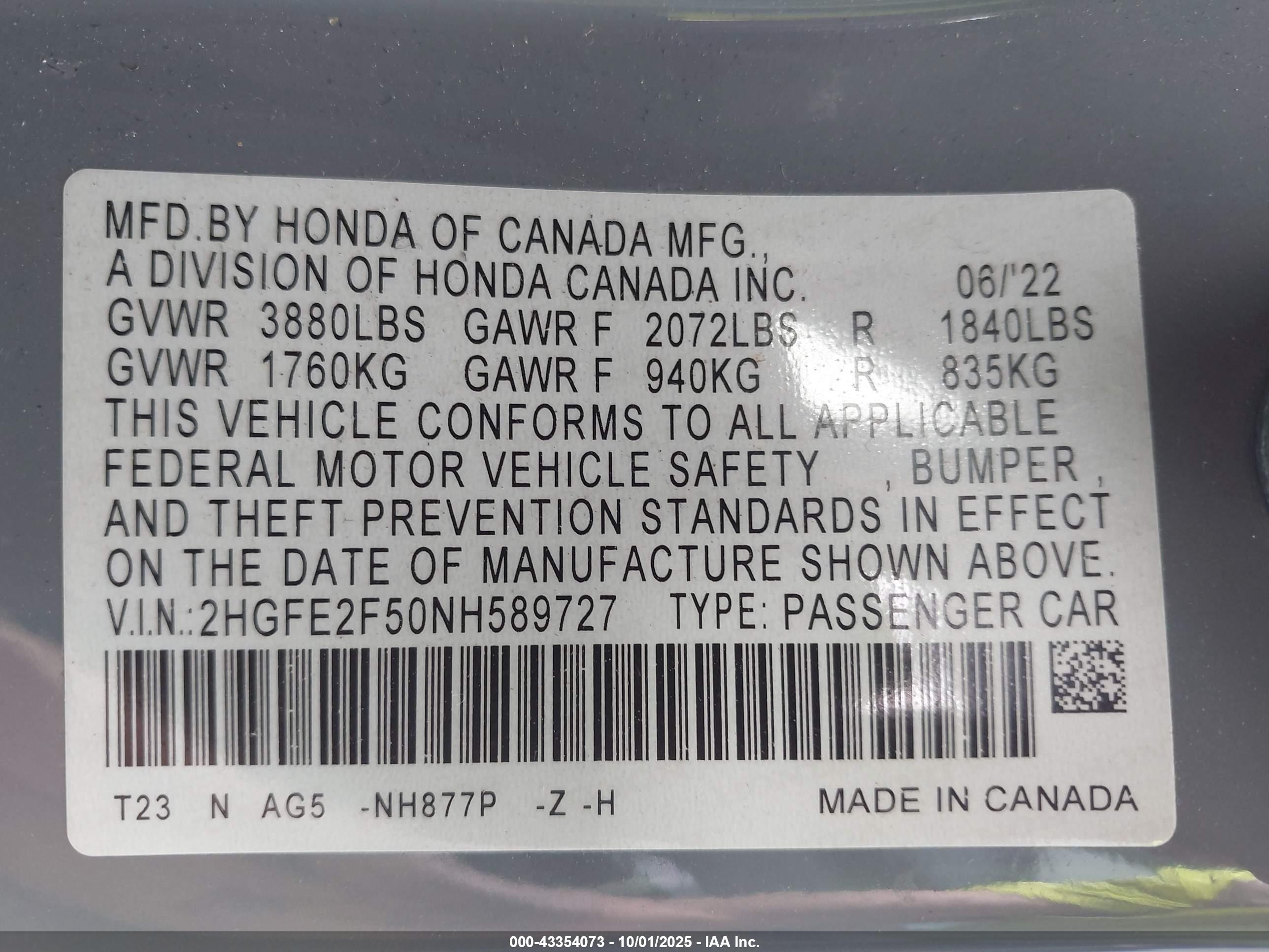 HONDA CIVIC image 9