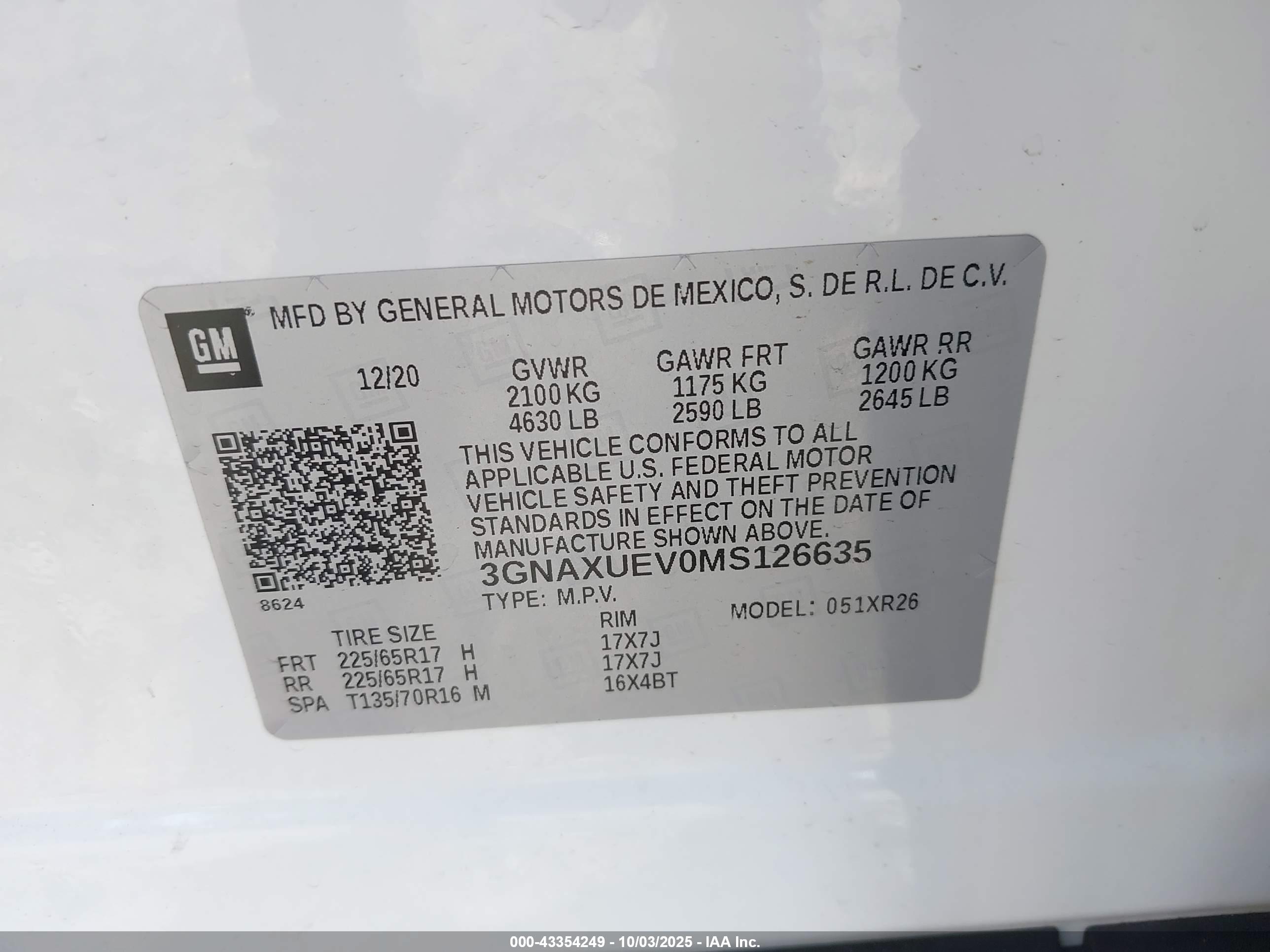 CHEVROLET EQUINOX image 9