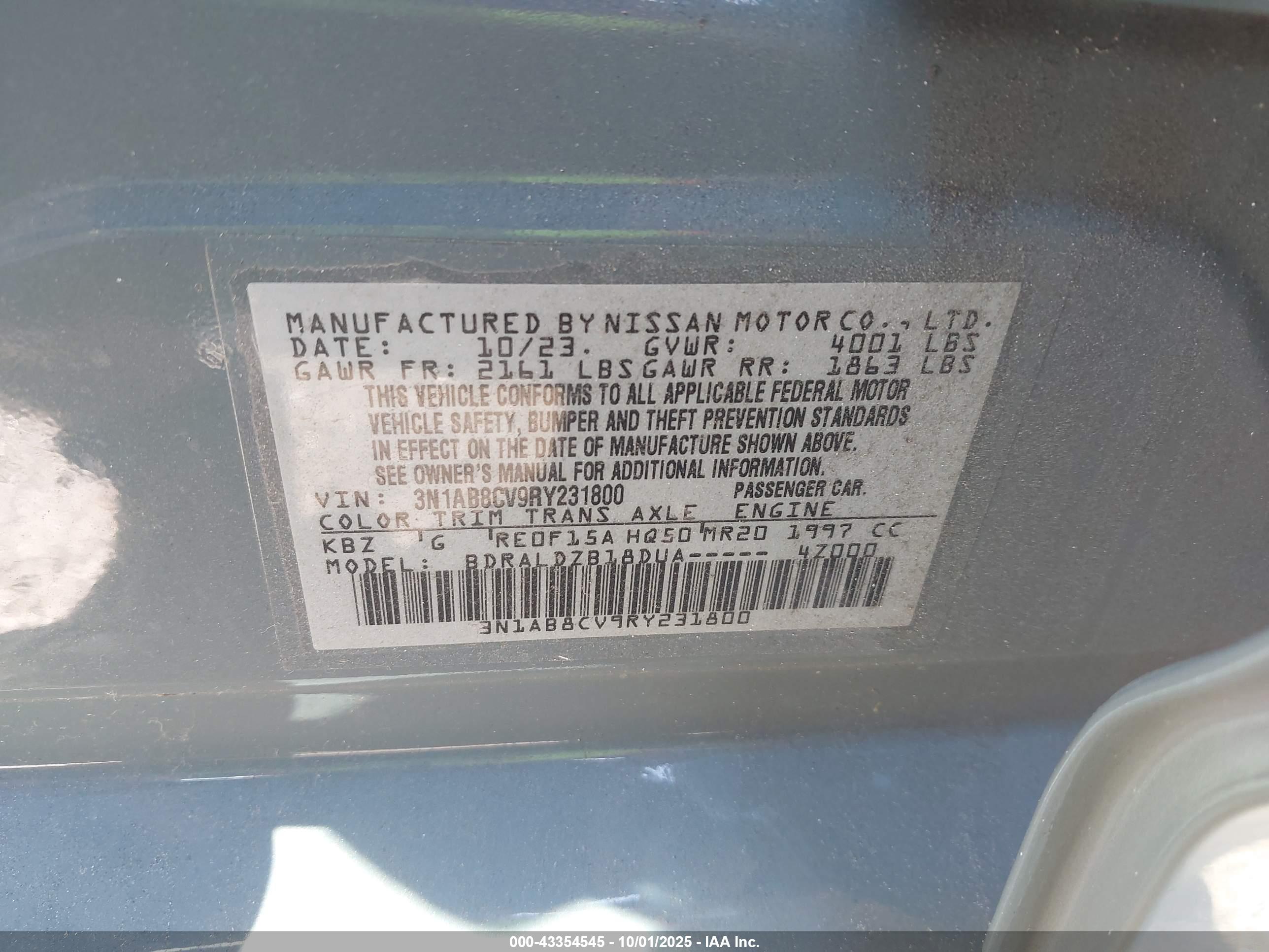 NISSAN SENTRA image 9