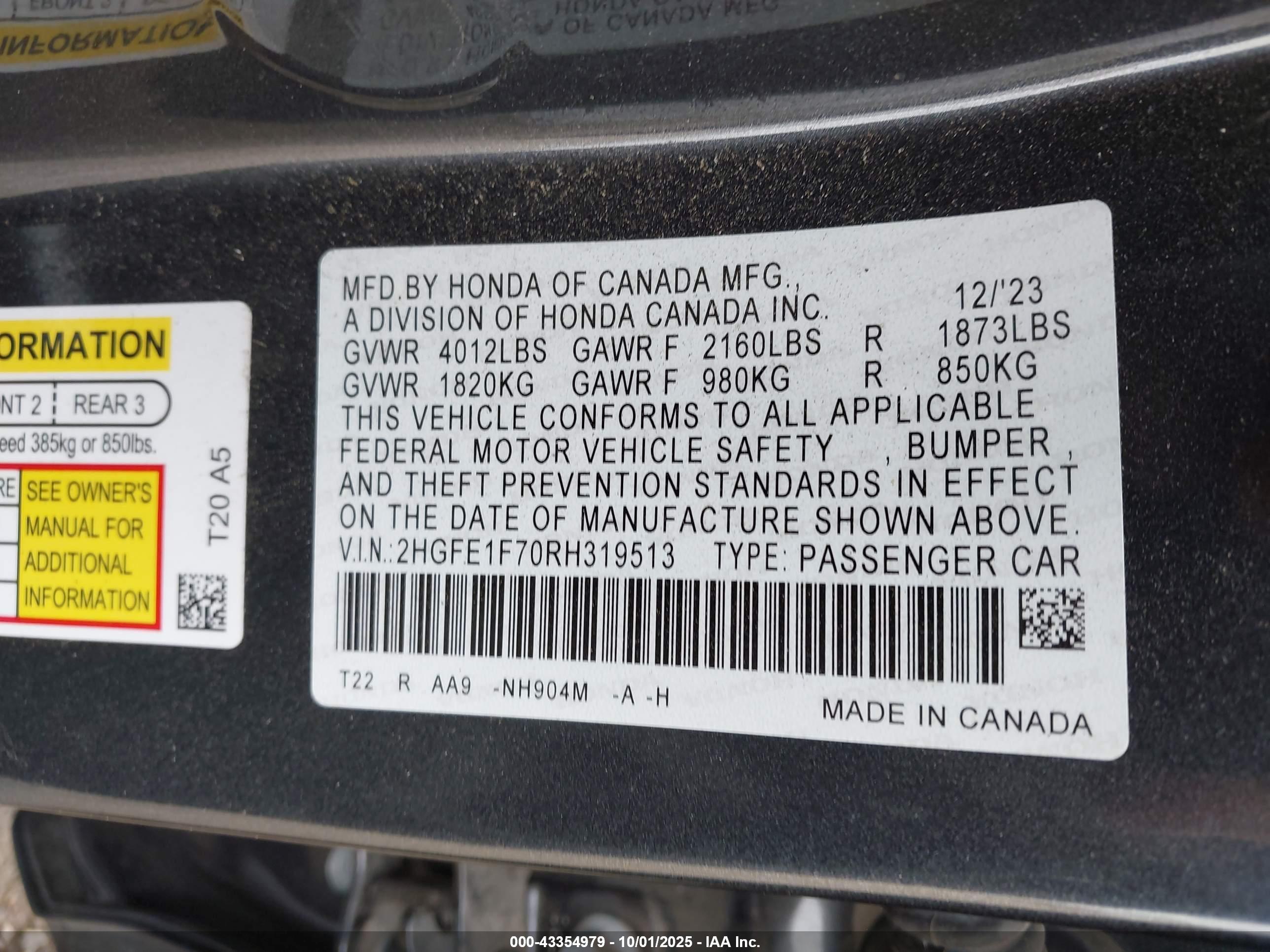 HONDA CIVIC image 9