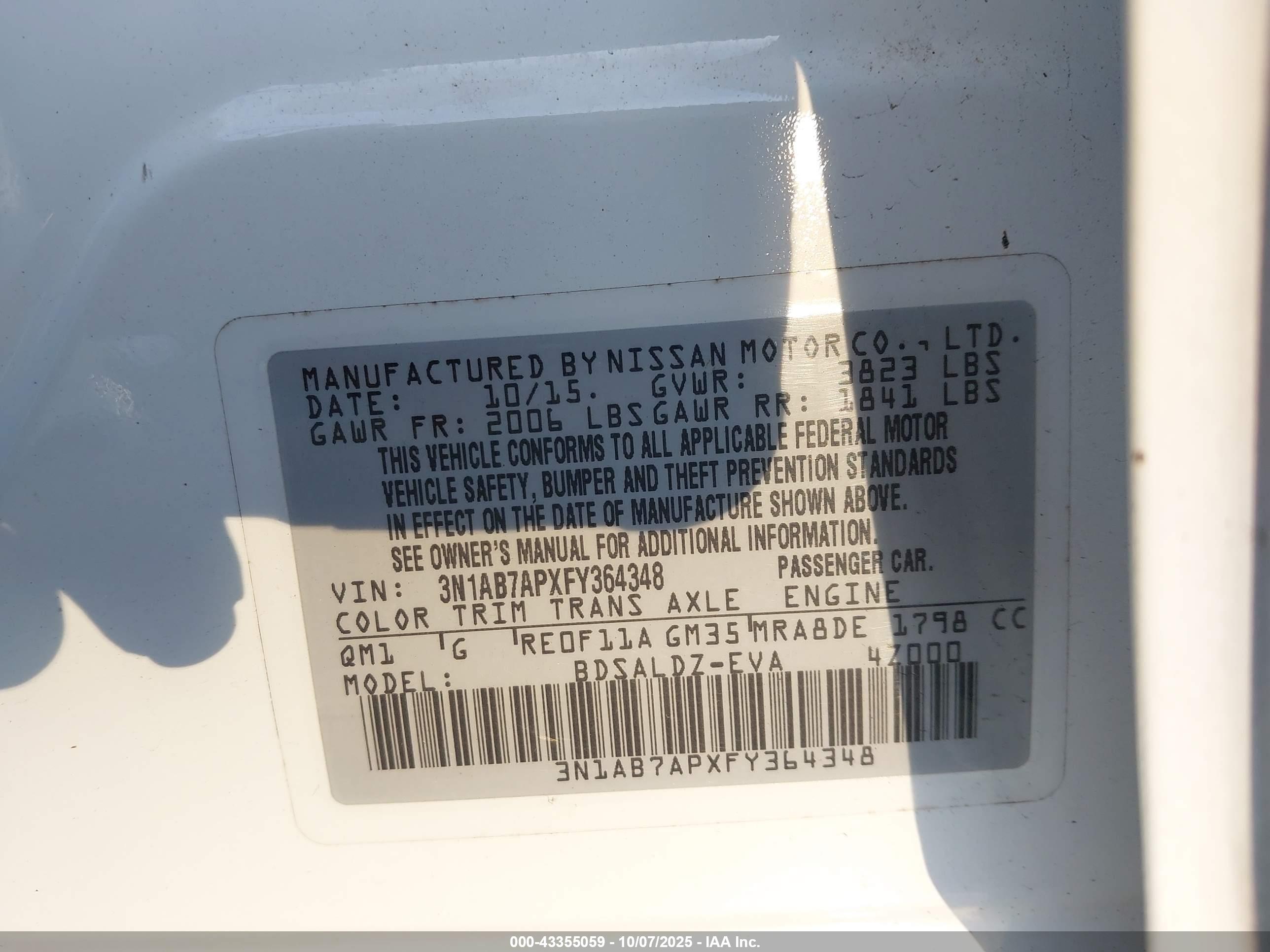 NISSAN SENTRA image 9