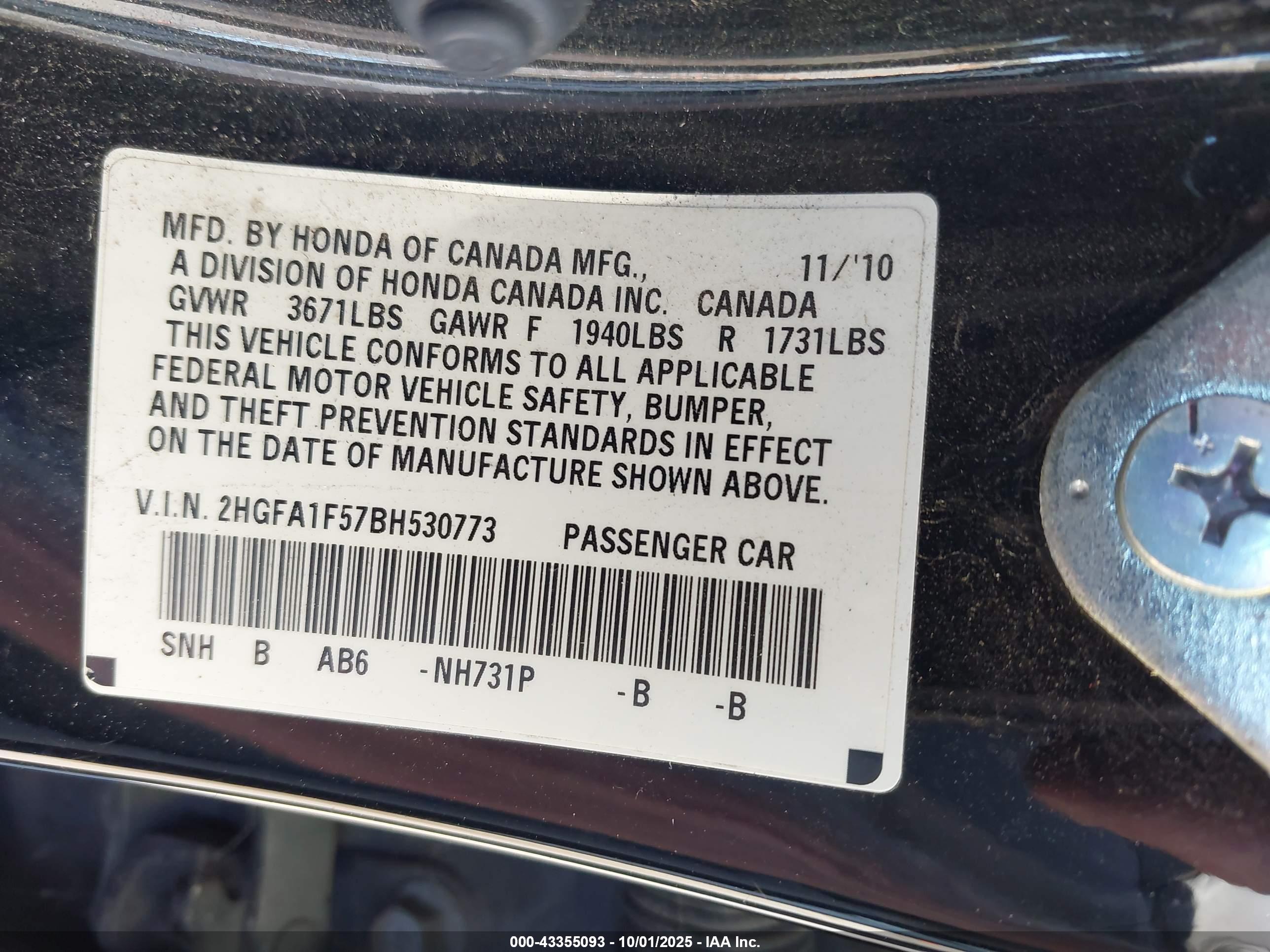 HONDA CIVIC image 9