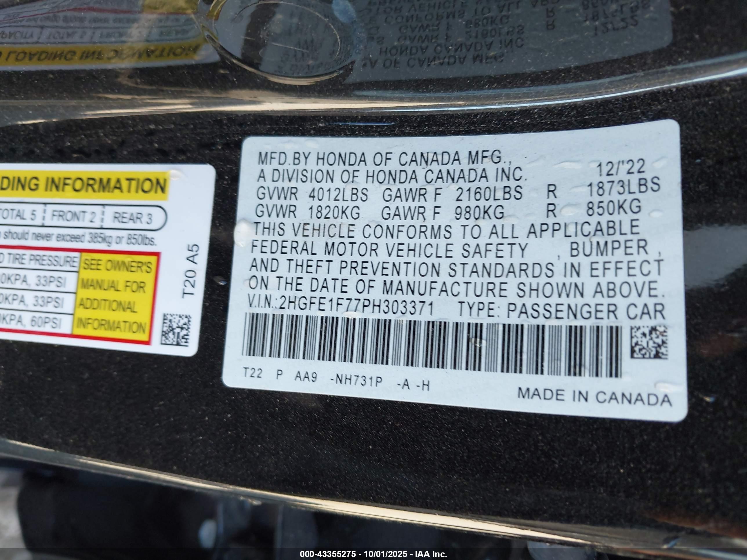 HONDA CIVIC image 9