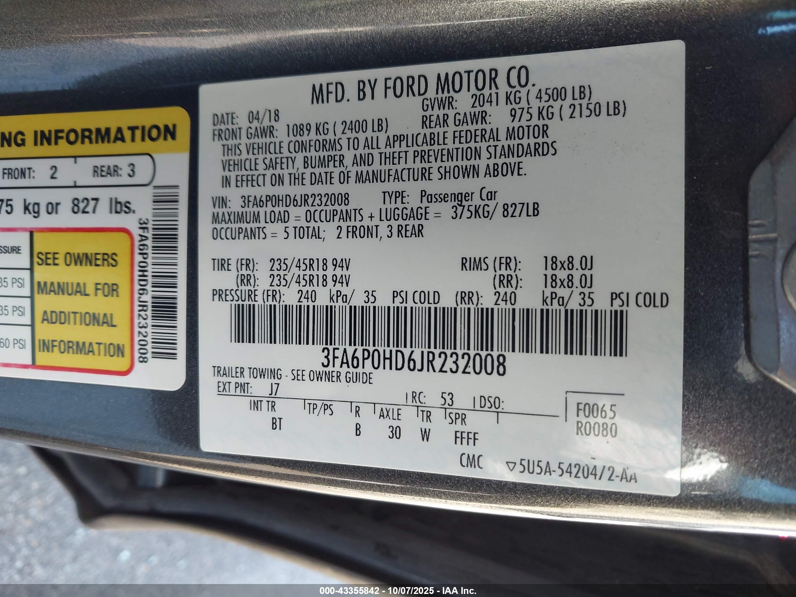 FORD FUSION image 9