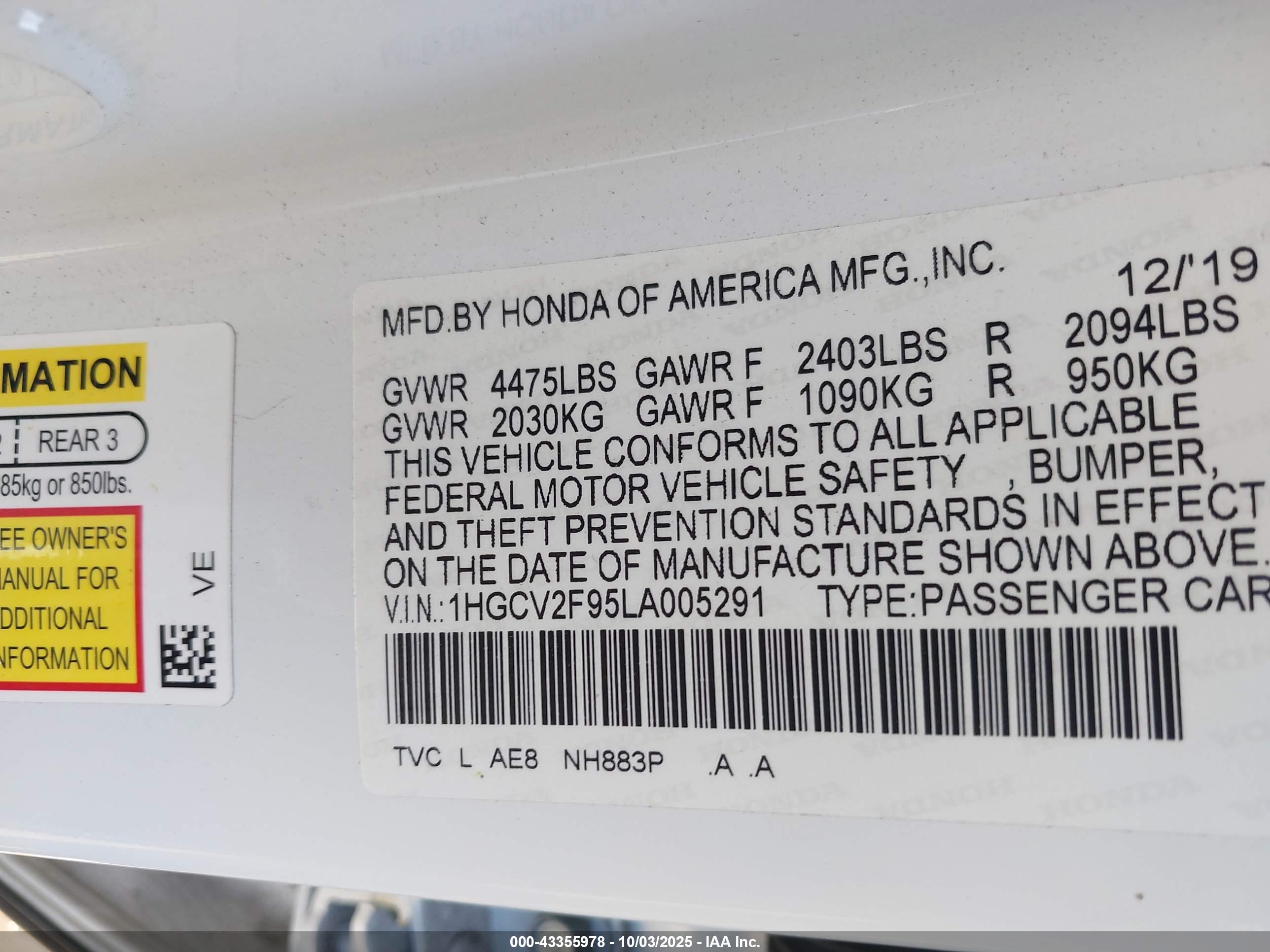 HONDA ACCORD image 9