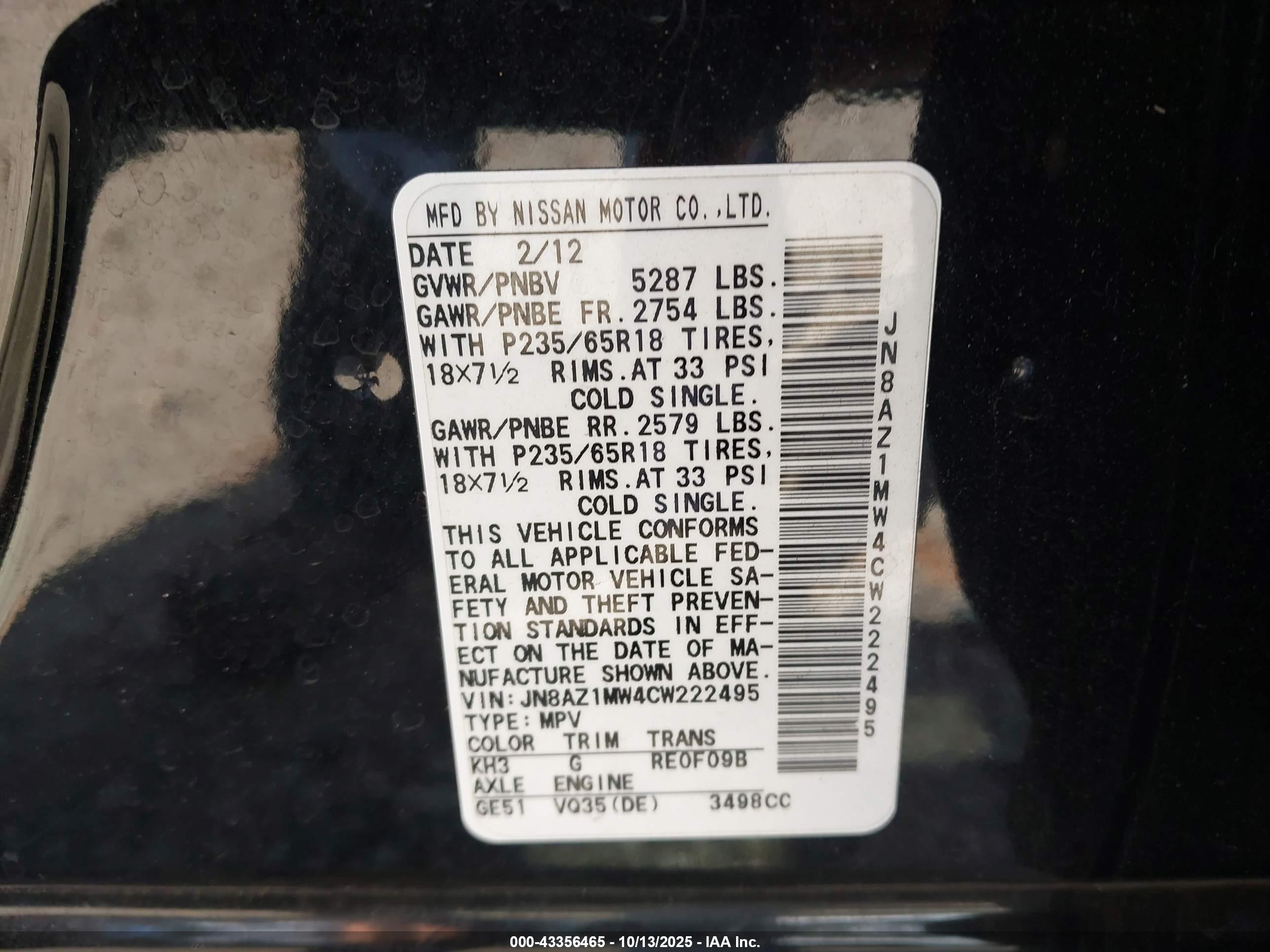 NISSAN MURANO image 9