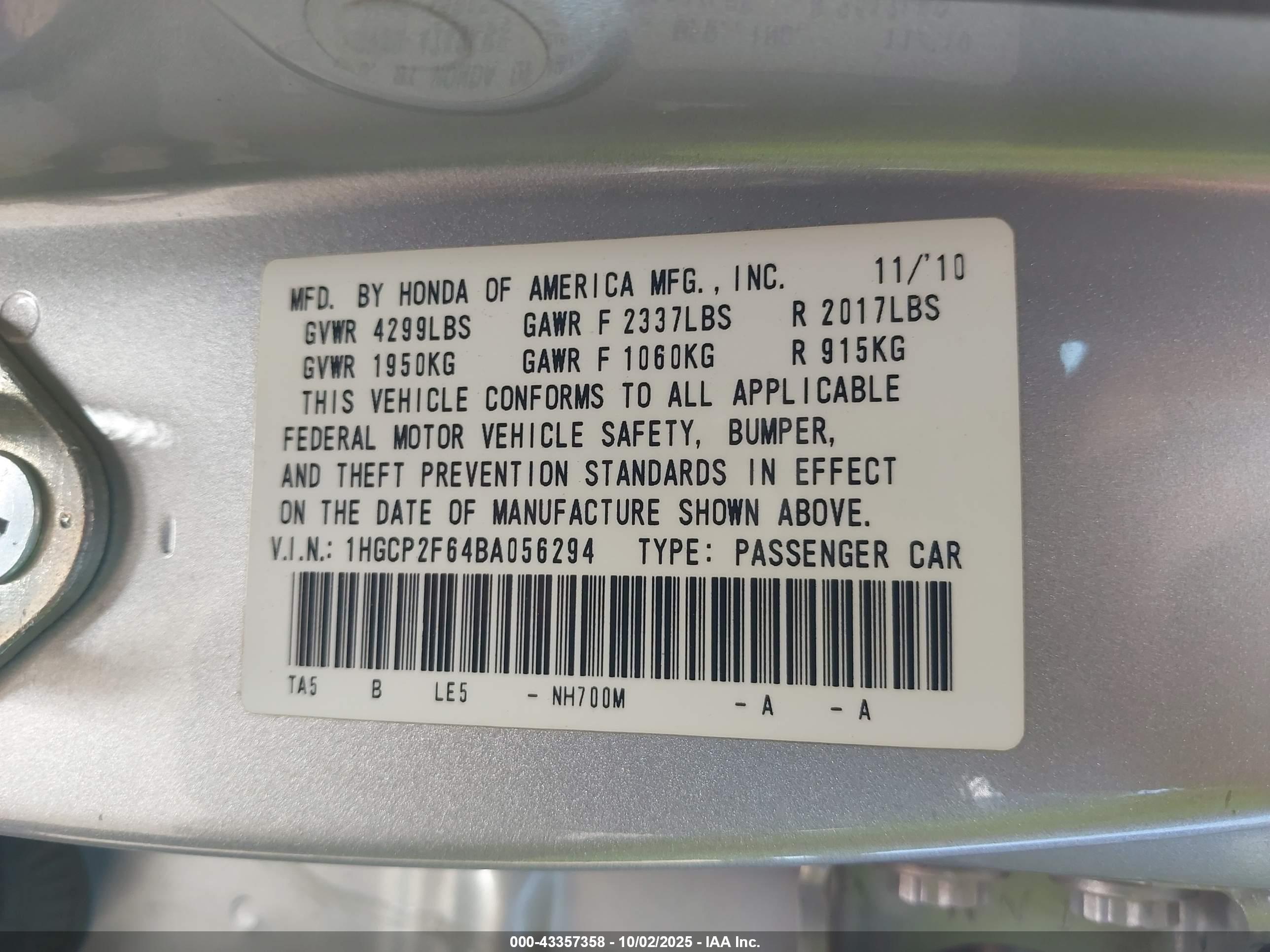 HONDA ACCORD image 9