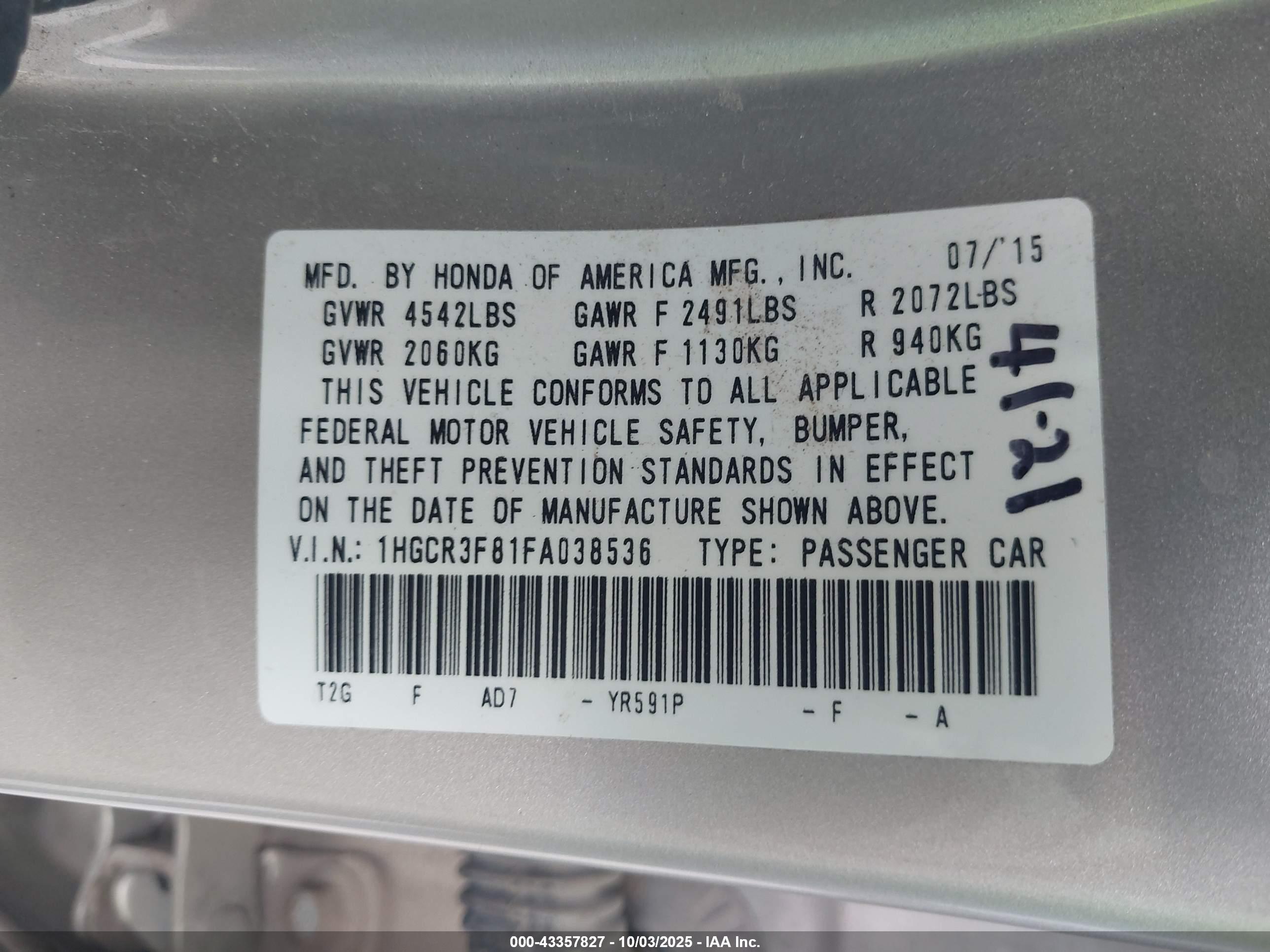 HONDA ACCORD image 9