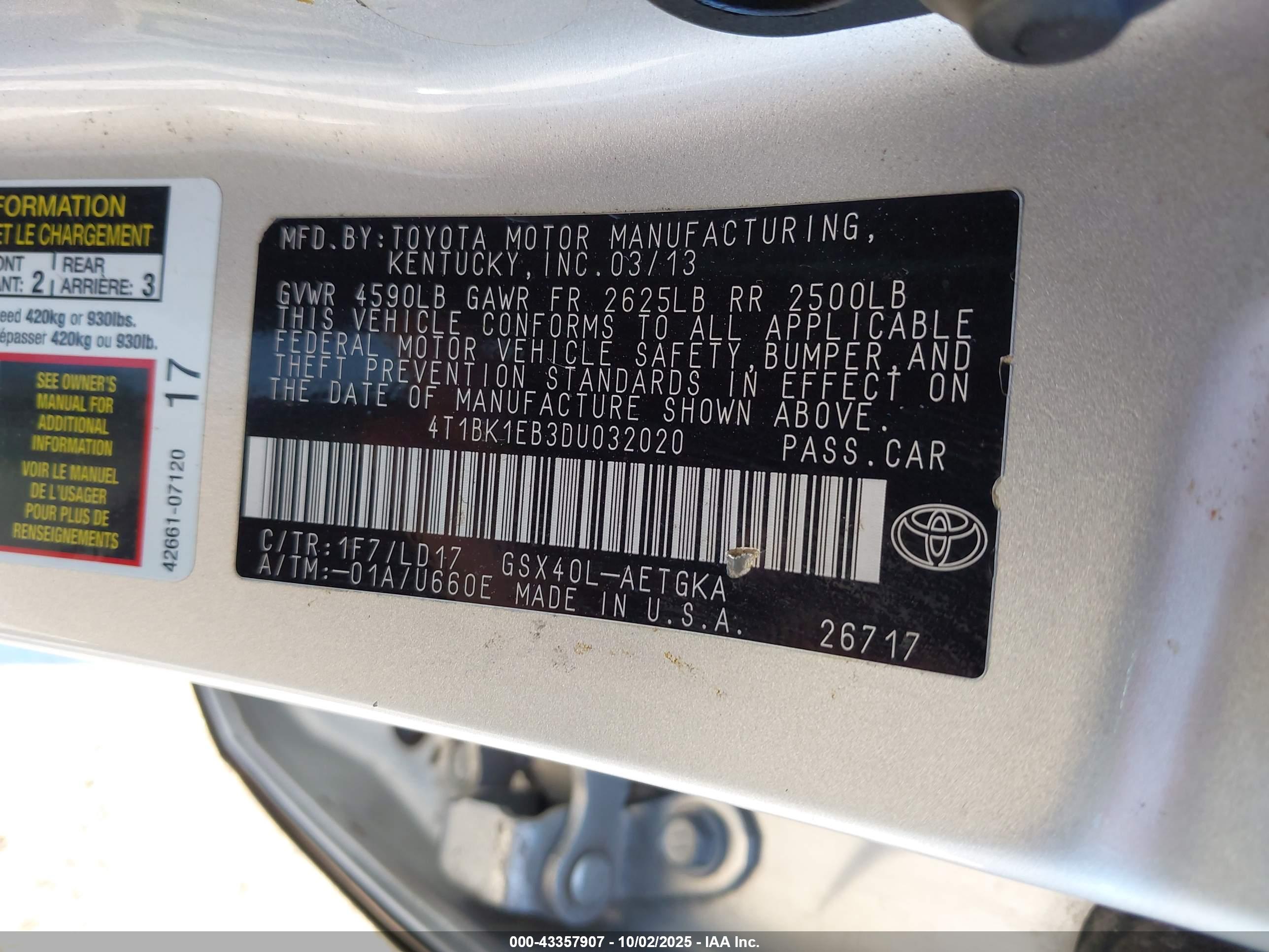 TOYOTA AVALON image 9