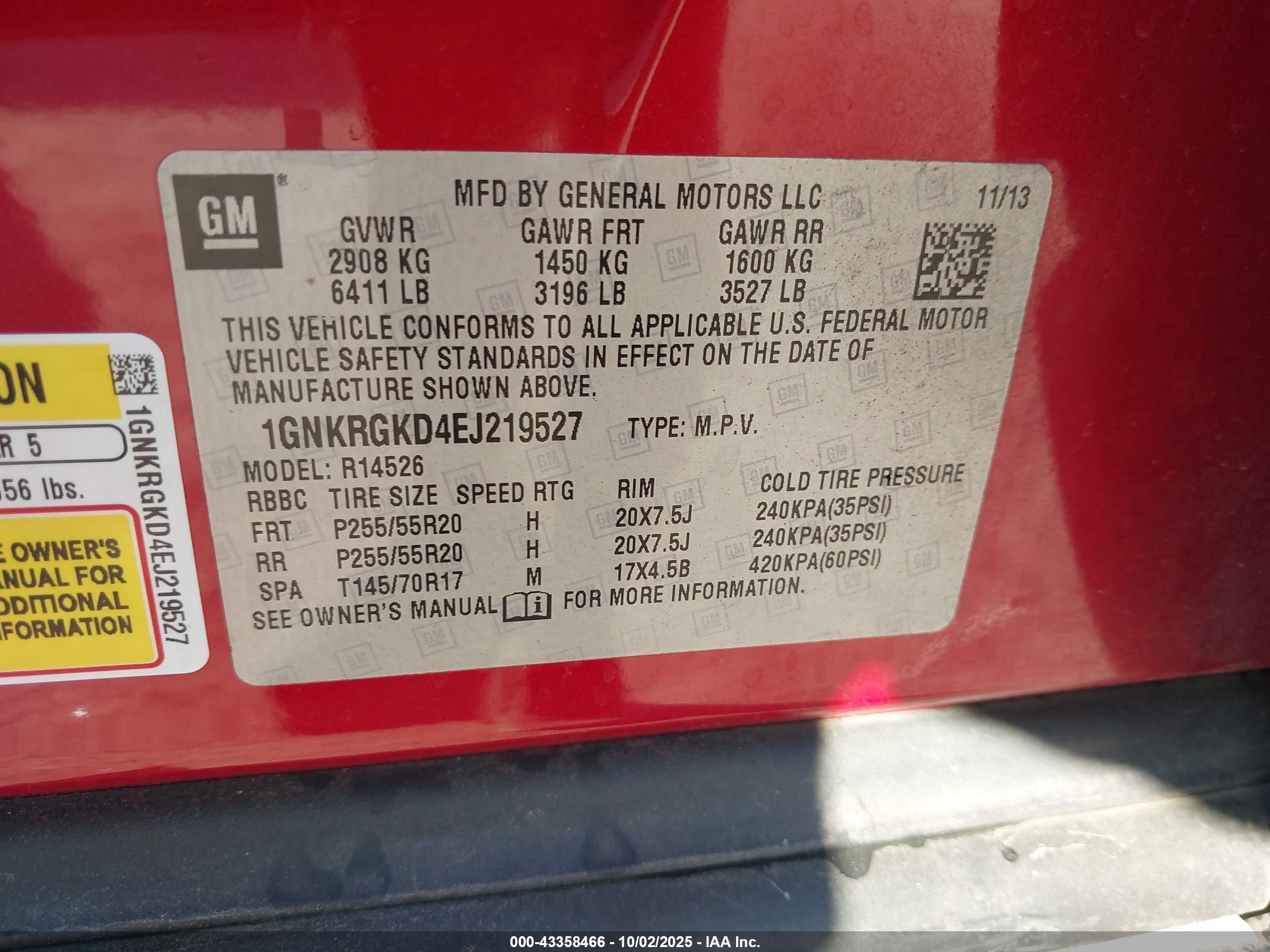 CHEVROLET TRAVERSE image 9