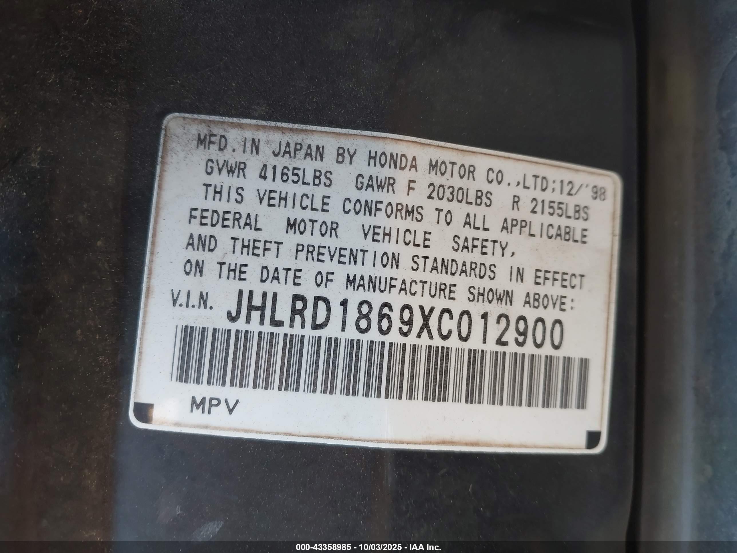 HONDA CR-V image 9