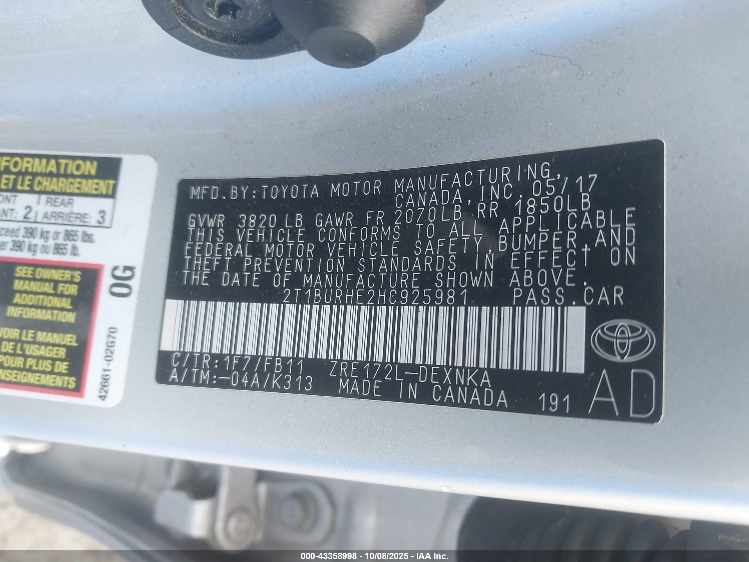 TOYOTA COROLLA image 9