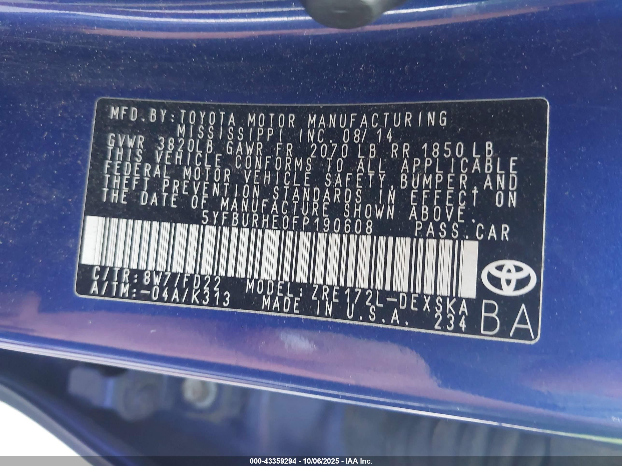 TOYOTA COROLLA image 9
