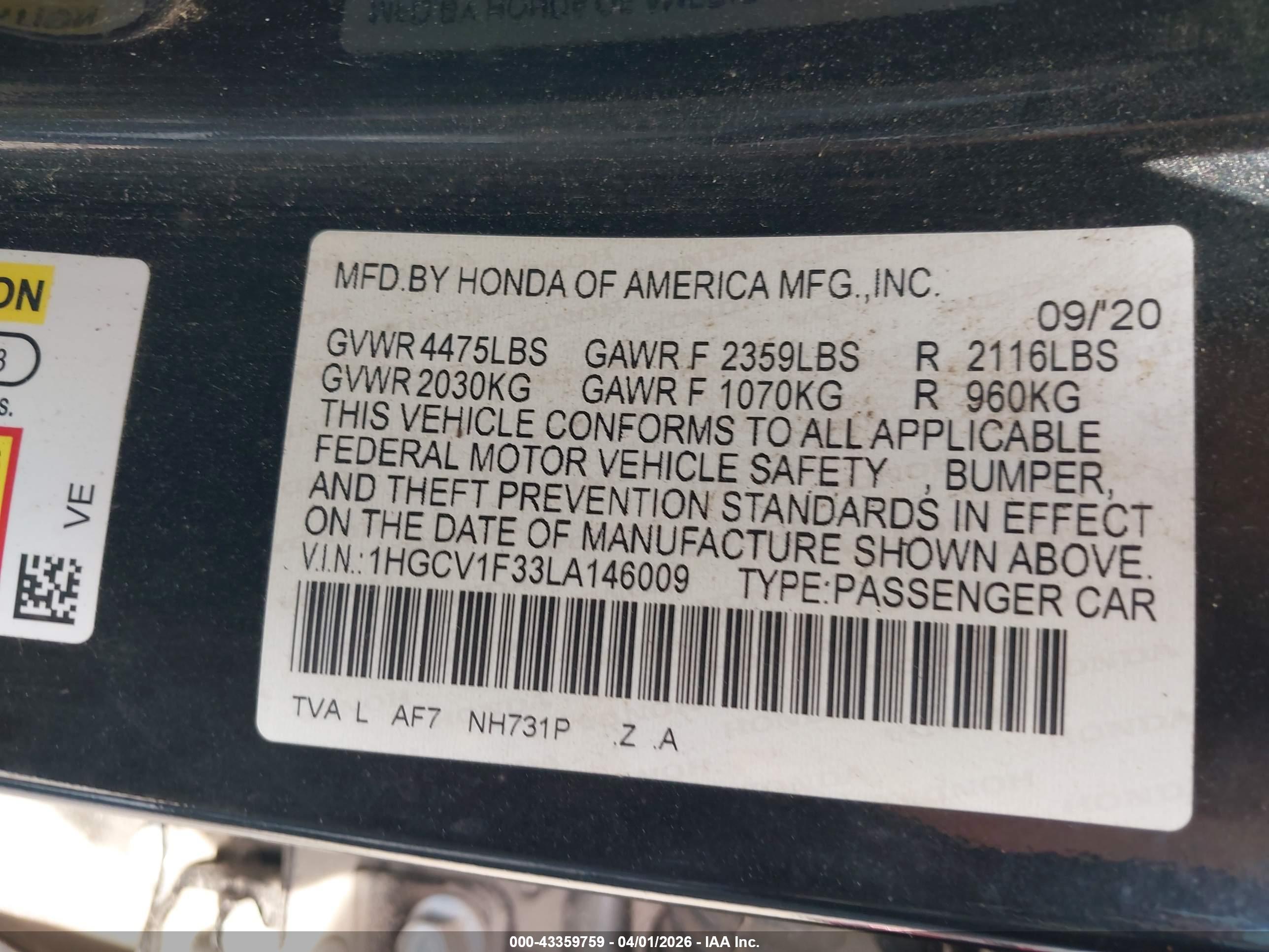 HONDA ACCORD image 9