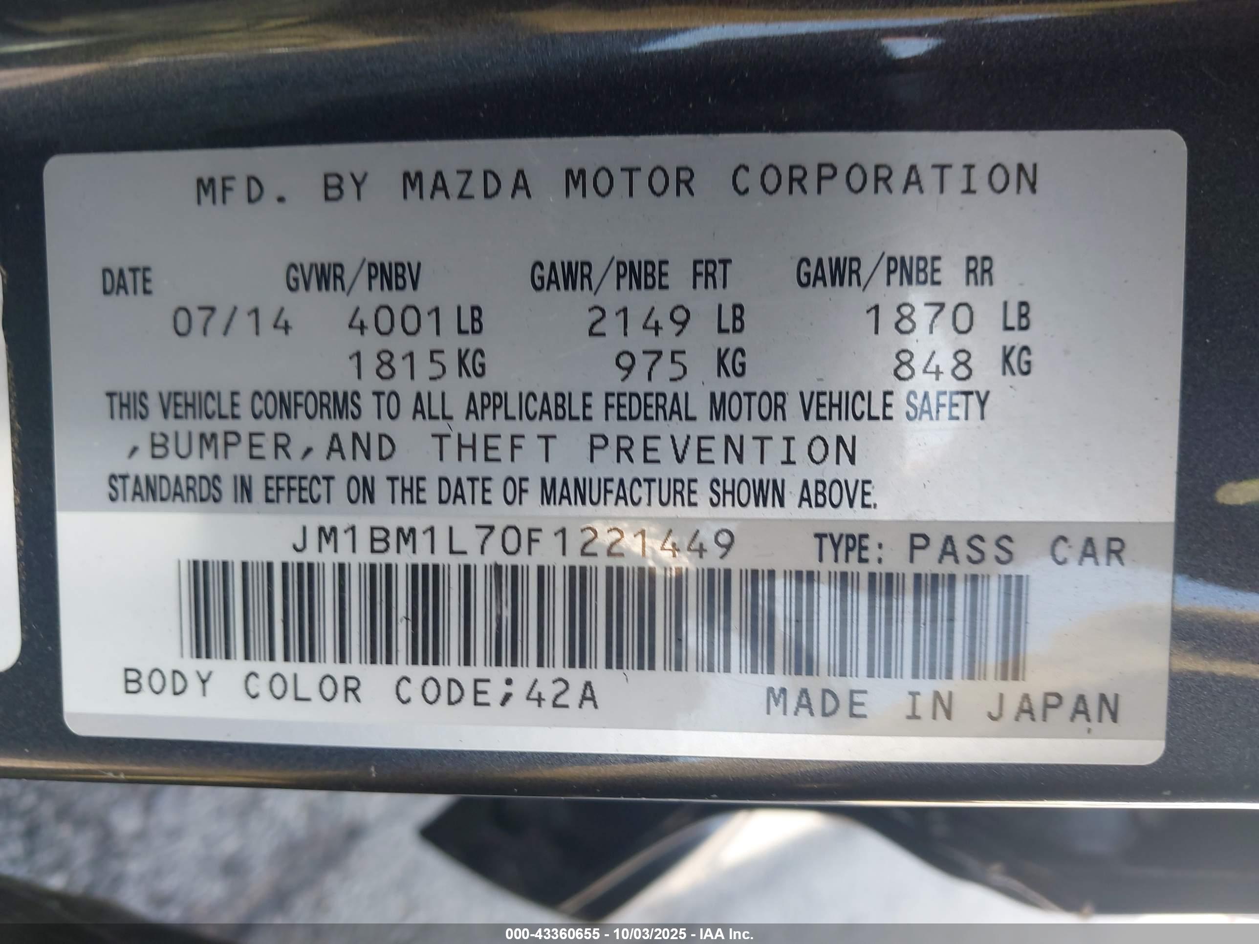 MAZDA MAZDA3 image 9