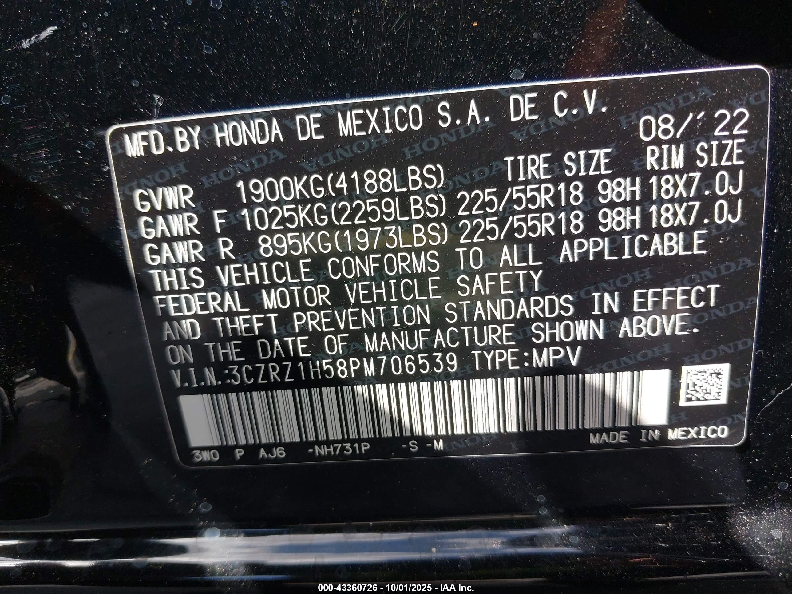 HONDA HR-V image 9